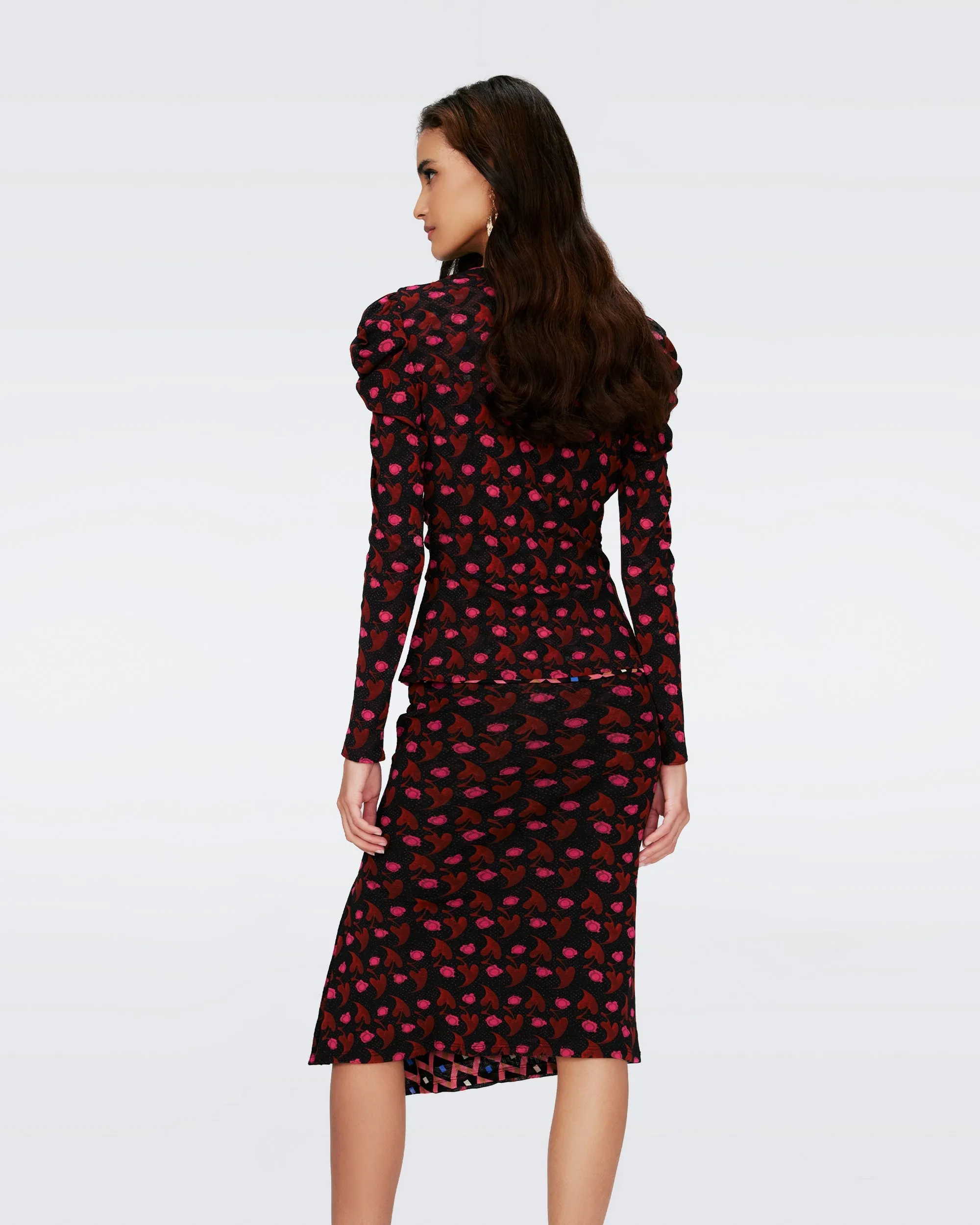 Gladys Reversible Mesh Top sold by Diane Von Furstenberg product image thumbnail 3