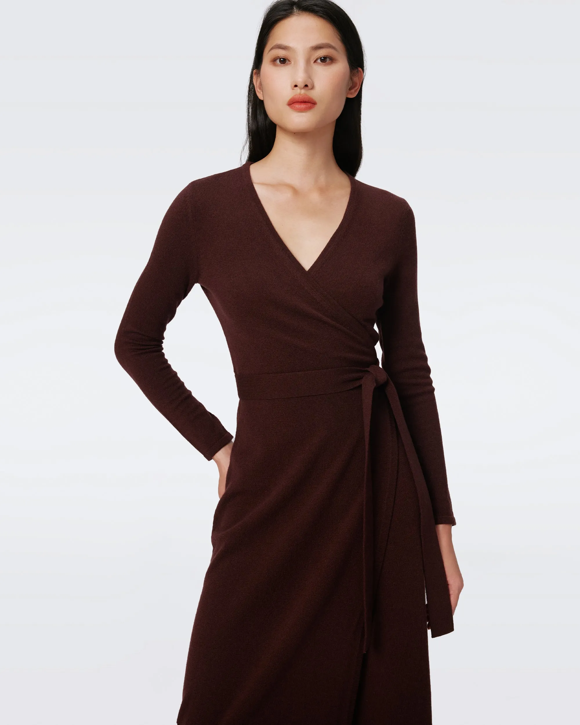 Astrid Wool-Cashmere Wrap Dress sold by Diane Von Furstenberg product image thumbnail 5