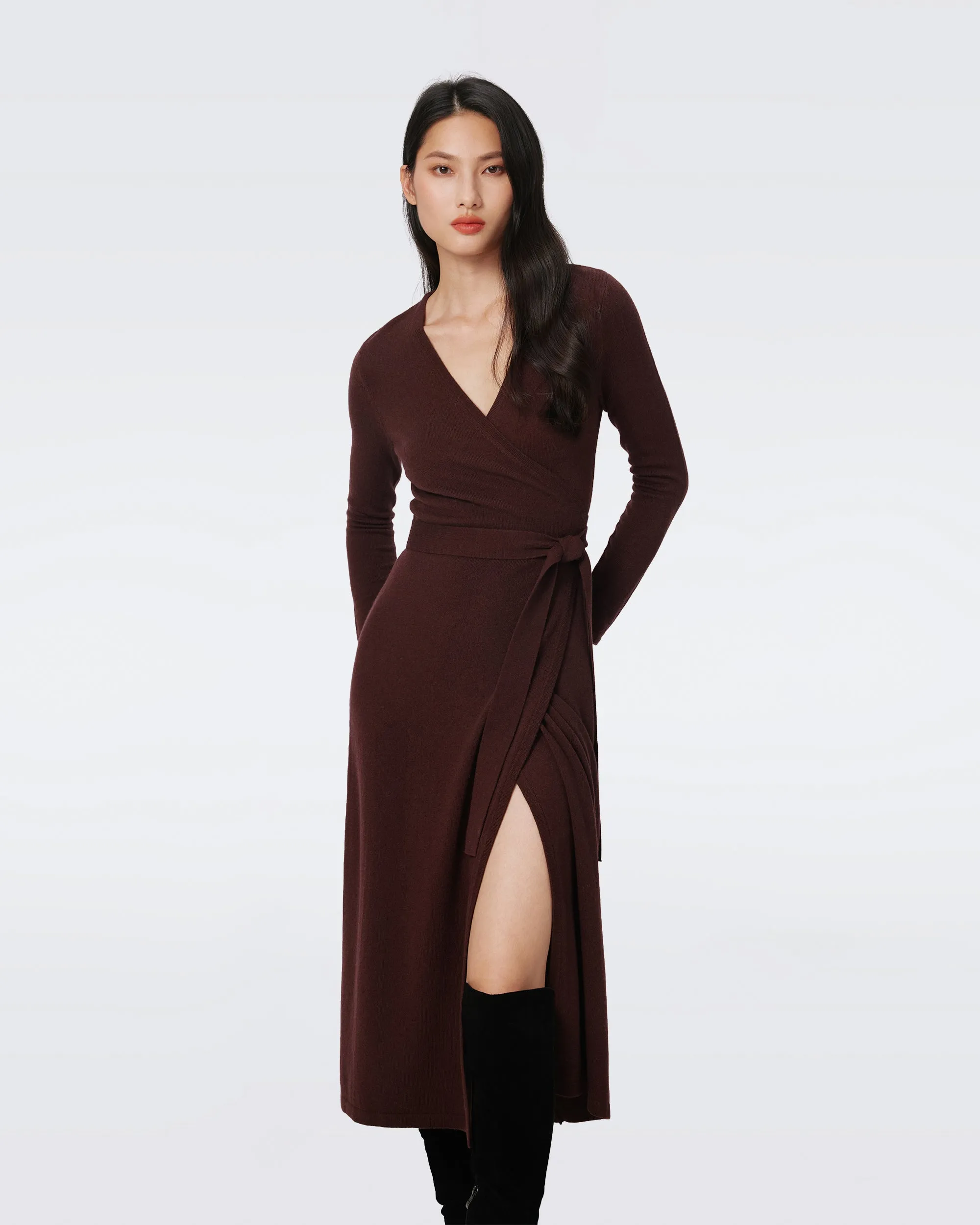Astrid Wool-Cashmere Wrap Dress sold by Diane Von Furstenberg