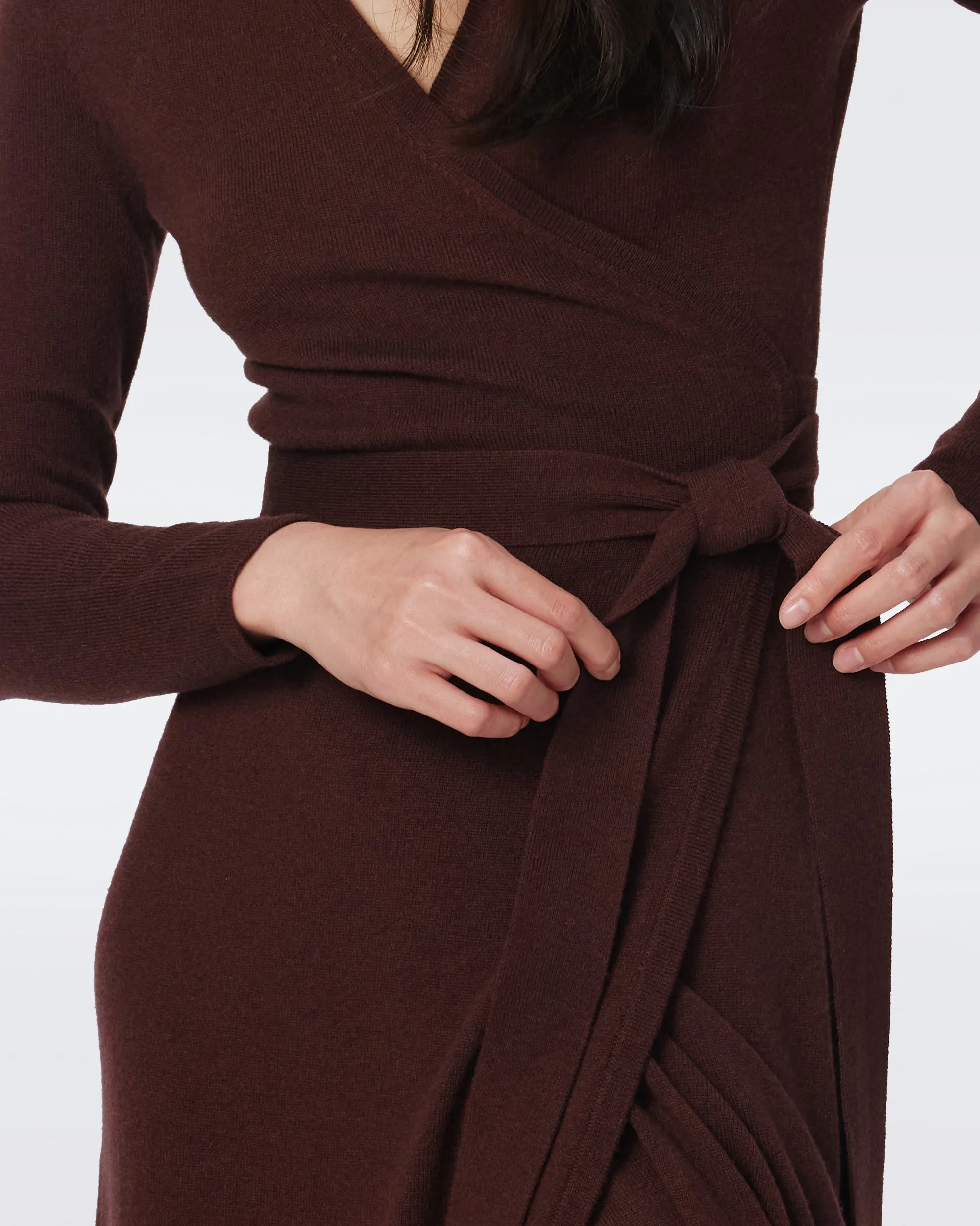 Astrid Wool-Cashmere Wrap Dress sold by Diane Von Furstenberg product image thumbnail 2