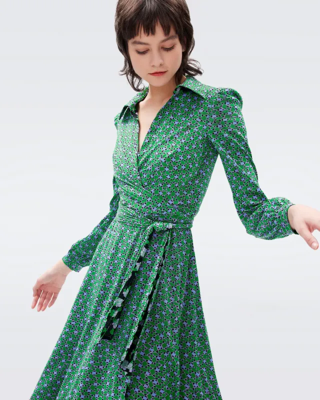 Phoenix Reversible Mesh Wrap Dress sold by Diane Von Furstenberg