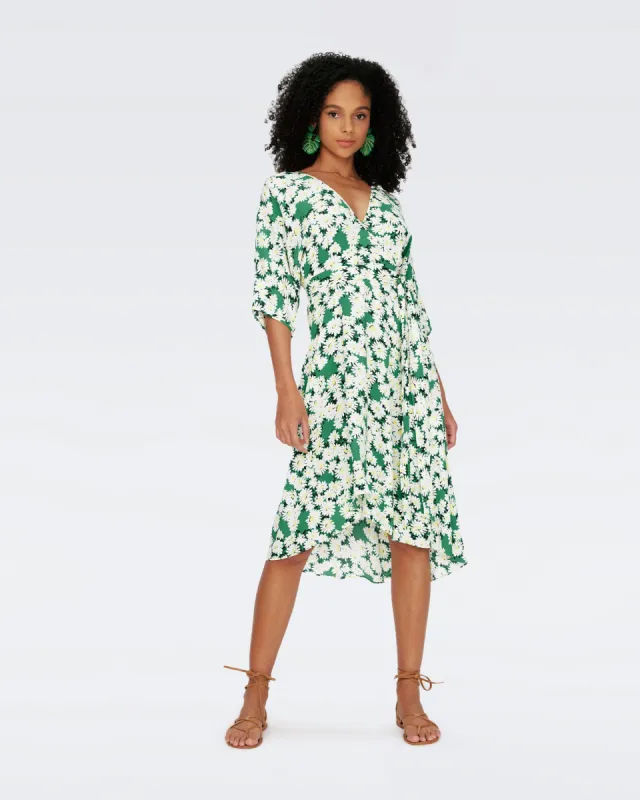 Eloise Faux Wrap Midi Dress sold by Diane Von Furstenberg