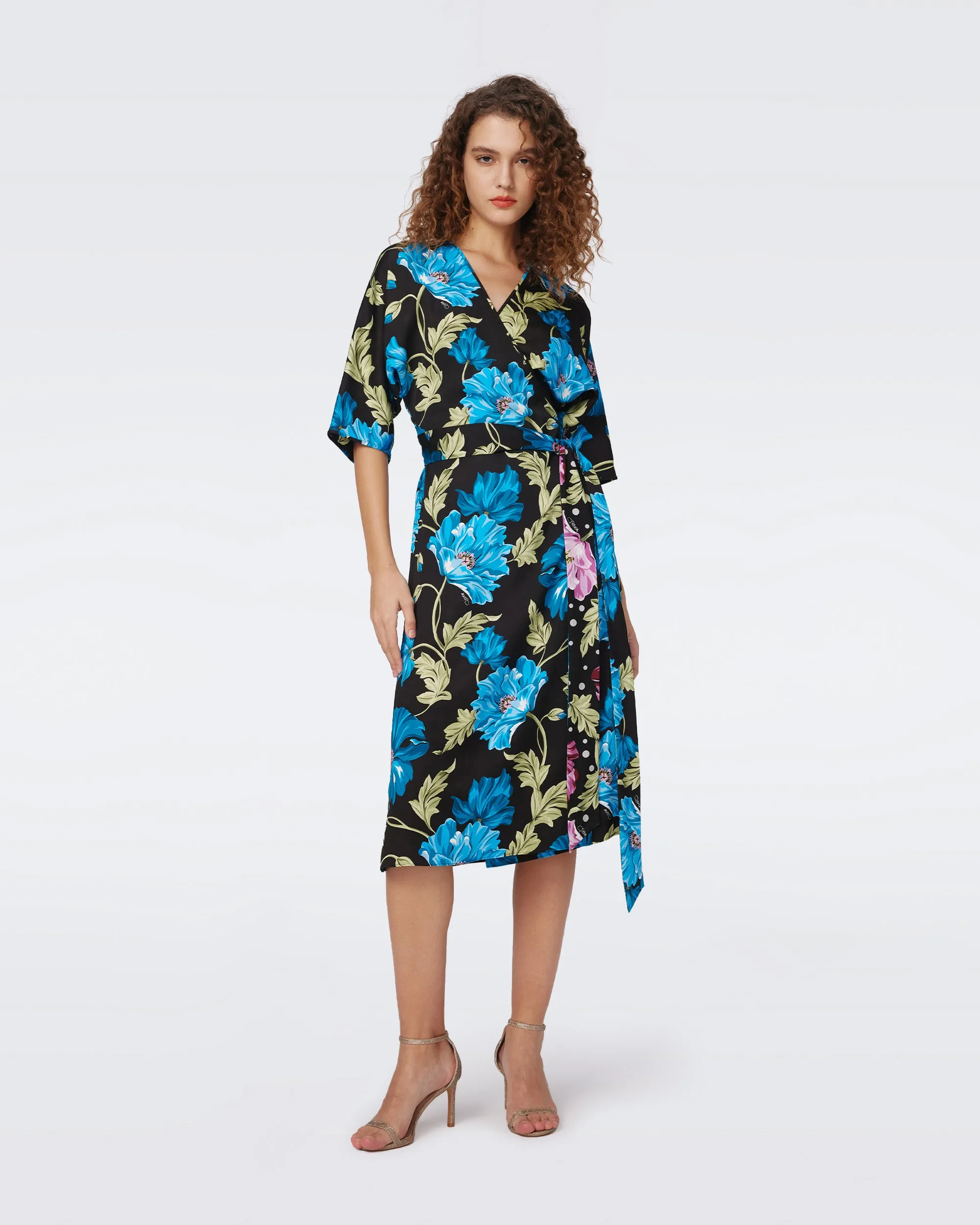Rosalina Reversible Wrap Dress sold by Diane Von Furstenberg product image thumbnail 5