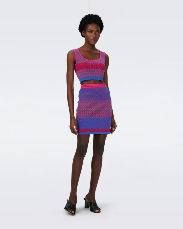 Arpita Knit Jacquard Top sold by Diane Von Furstenberg