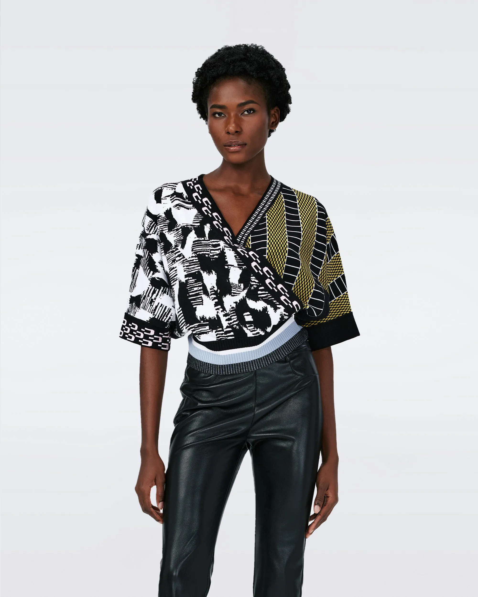 Bernard Knit Jacquard Top sold by Diane Von Furstenberg product image thumbnail 5