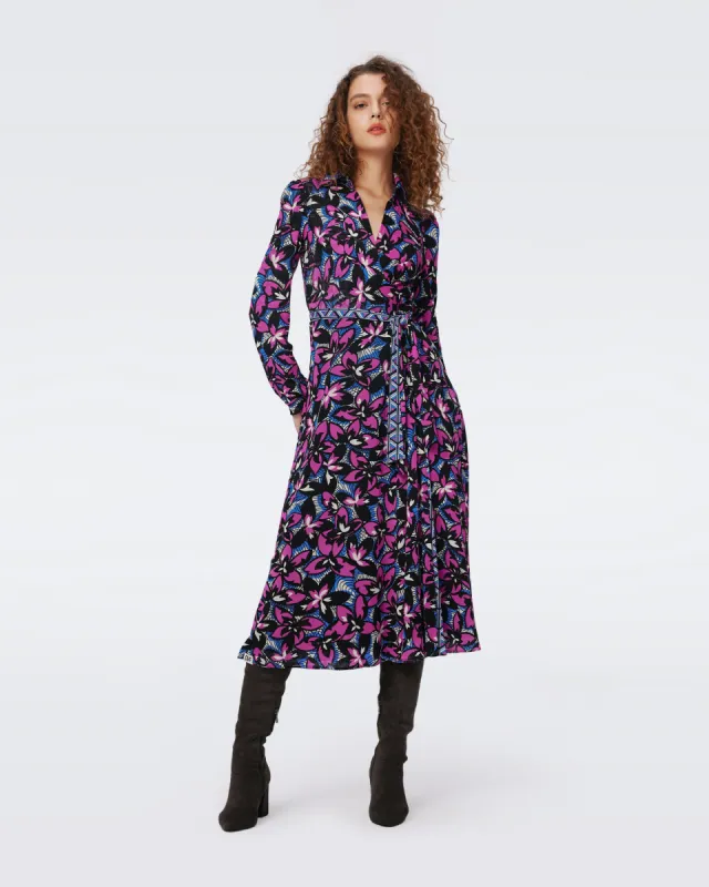 Phoenix Reversible Mesh Wrap Dress sold by Diane Von Furstenberg