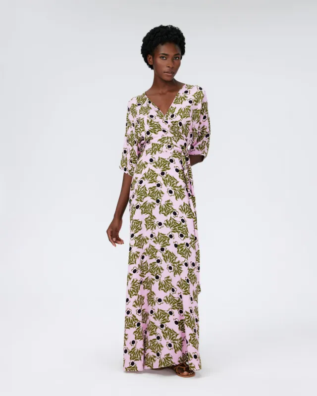 Eloise Faux-Wrap Maxi Dress sold by Diane Von Furstenberg