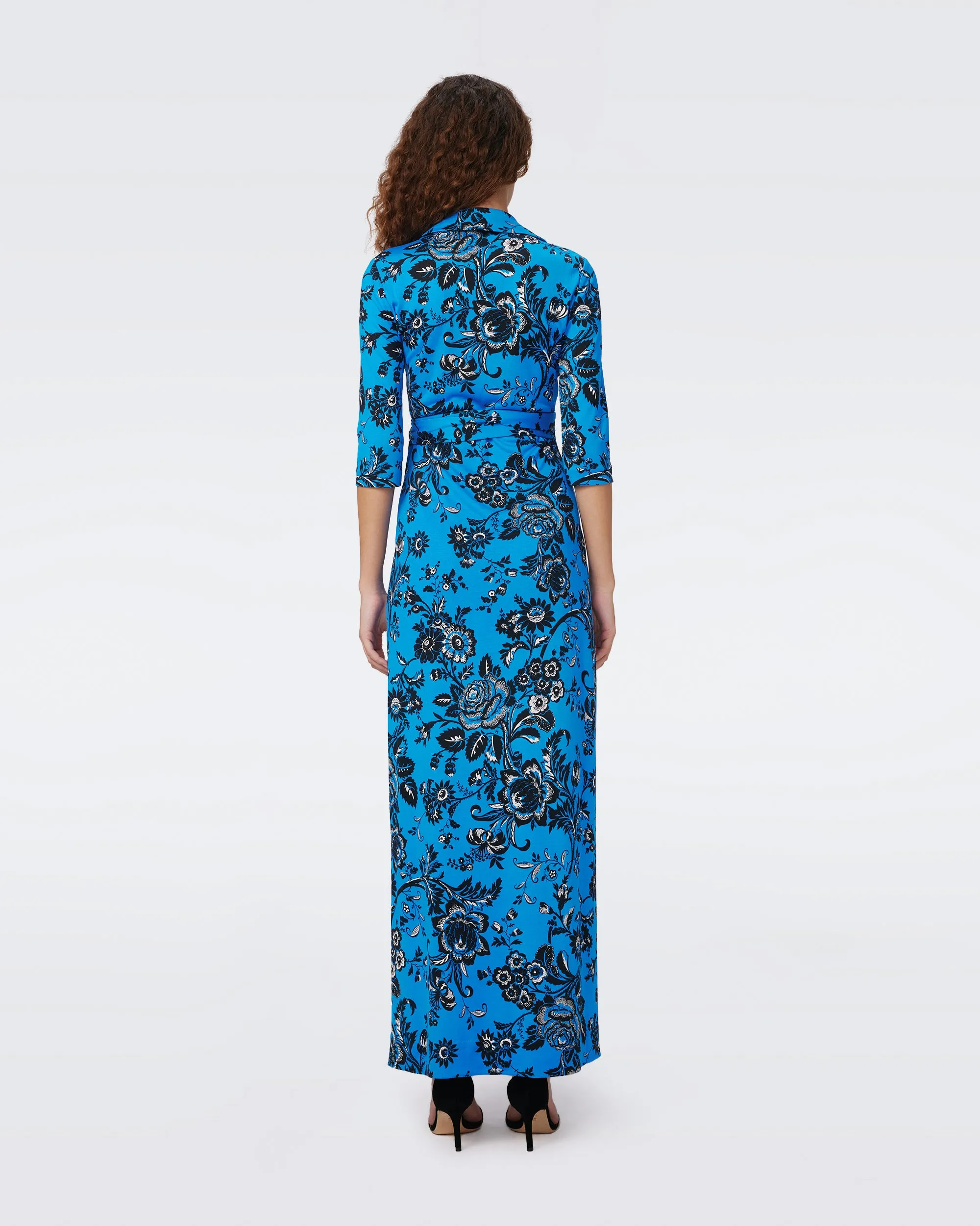 Abigail Silk Jersey Maxi Wrap Dress sold by Diane Von Furstenberg product image thumbnail 3