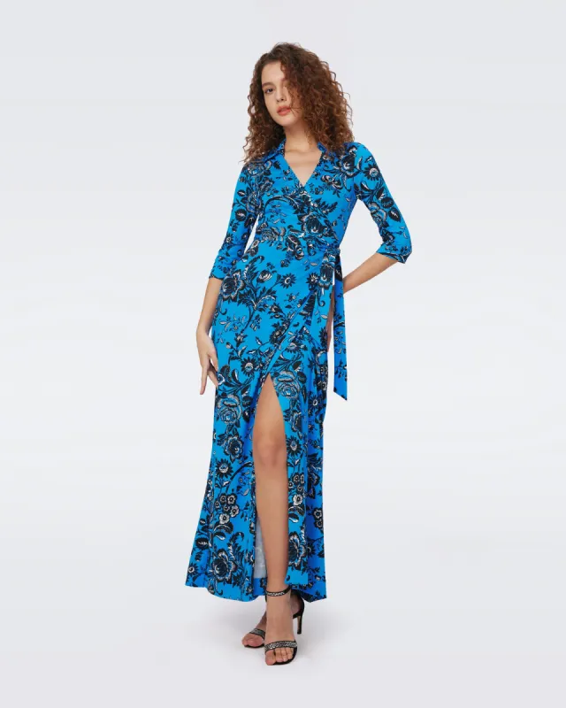 Abigail Silk Jersey Maxi Wrap Dress sold by Diane Von Furstenberg