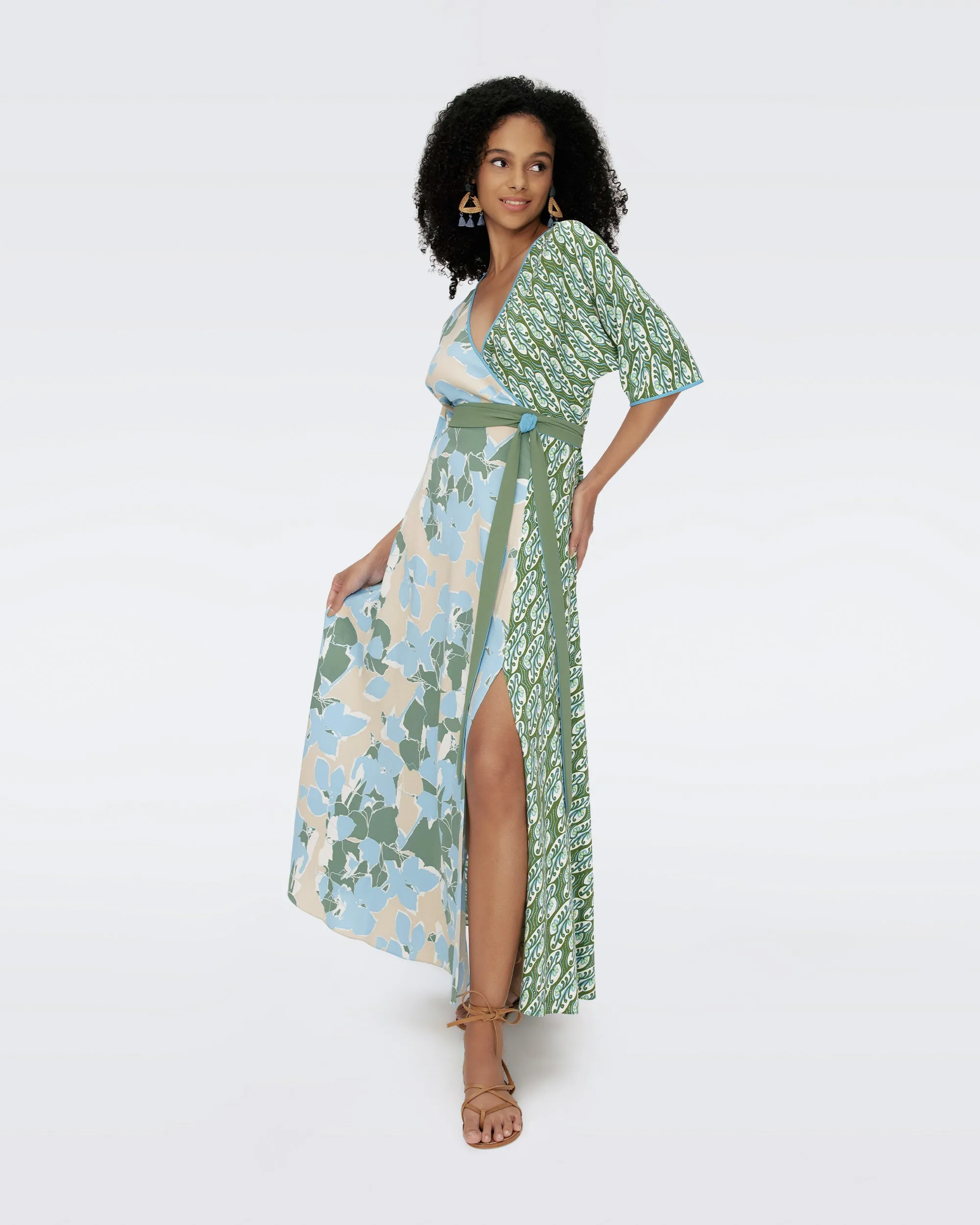 Eloise Faux Wrap Maxi Dress sold by Diane Von Furstenberg product image thumbnail 5