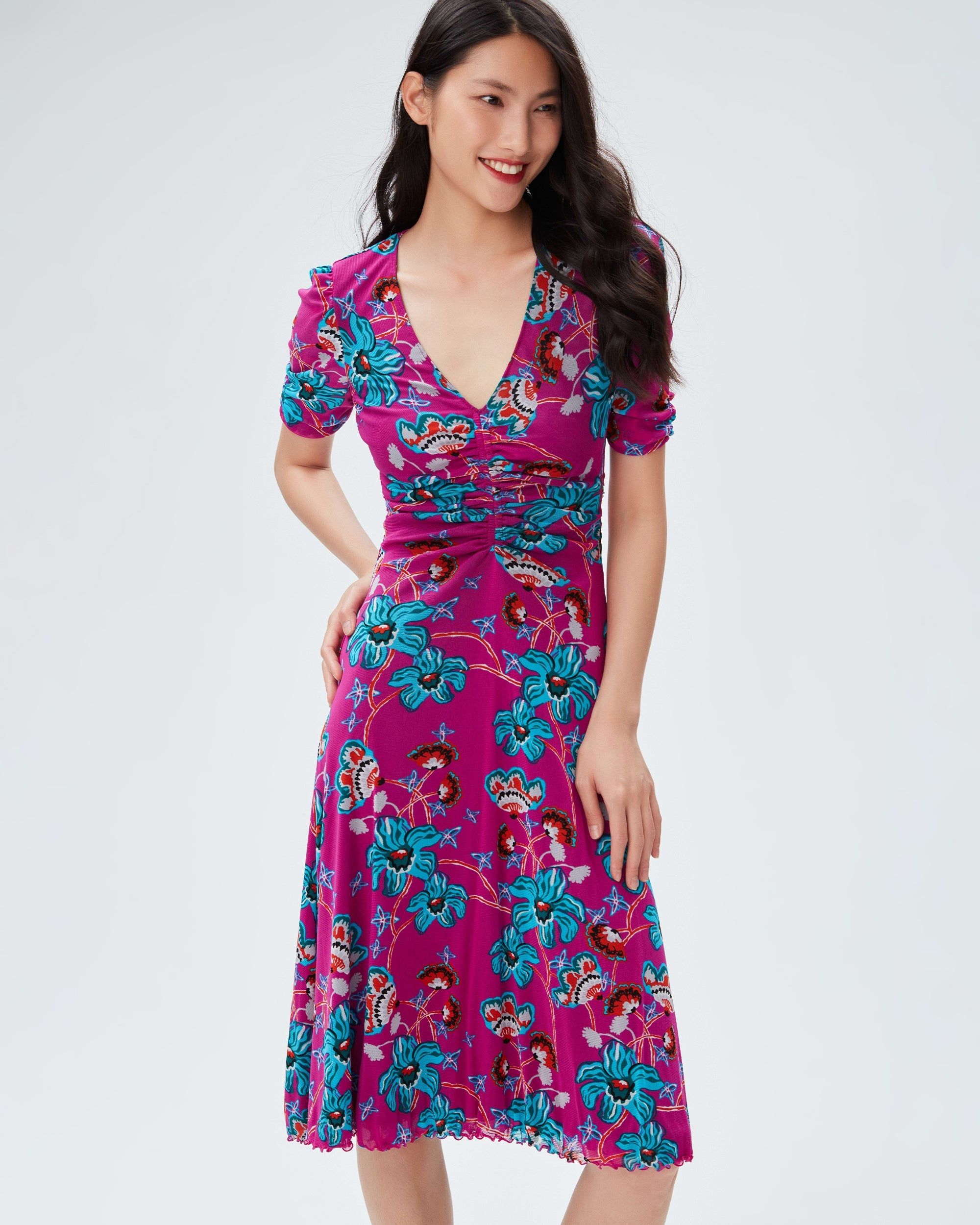 koren reversible mesh midi dress DVF Diane Von Furstenberg Koren Reversible Mesh Midi Dress, Women's Fashion, Dresses & Sets, Dresses on Carousell