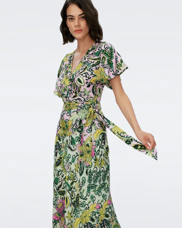 Delhi Reversible Wrap Top sold by Diane Von Furstenberg