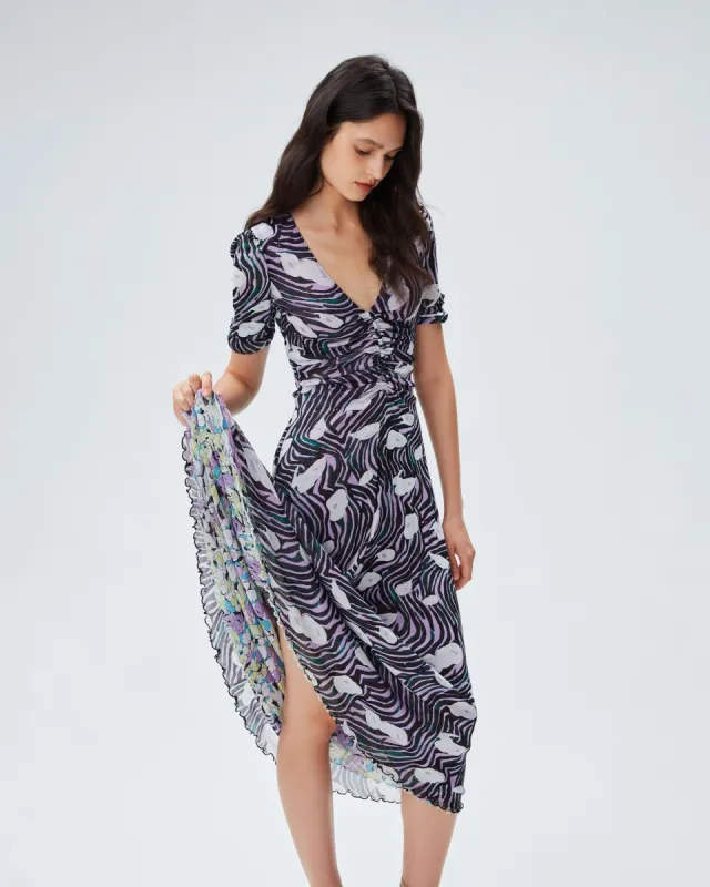 Koren Reversible Mesh Dress sold by Diane Von Furstenberg