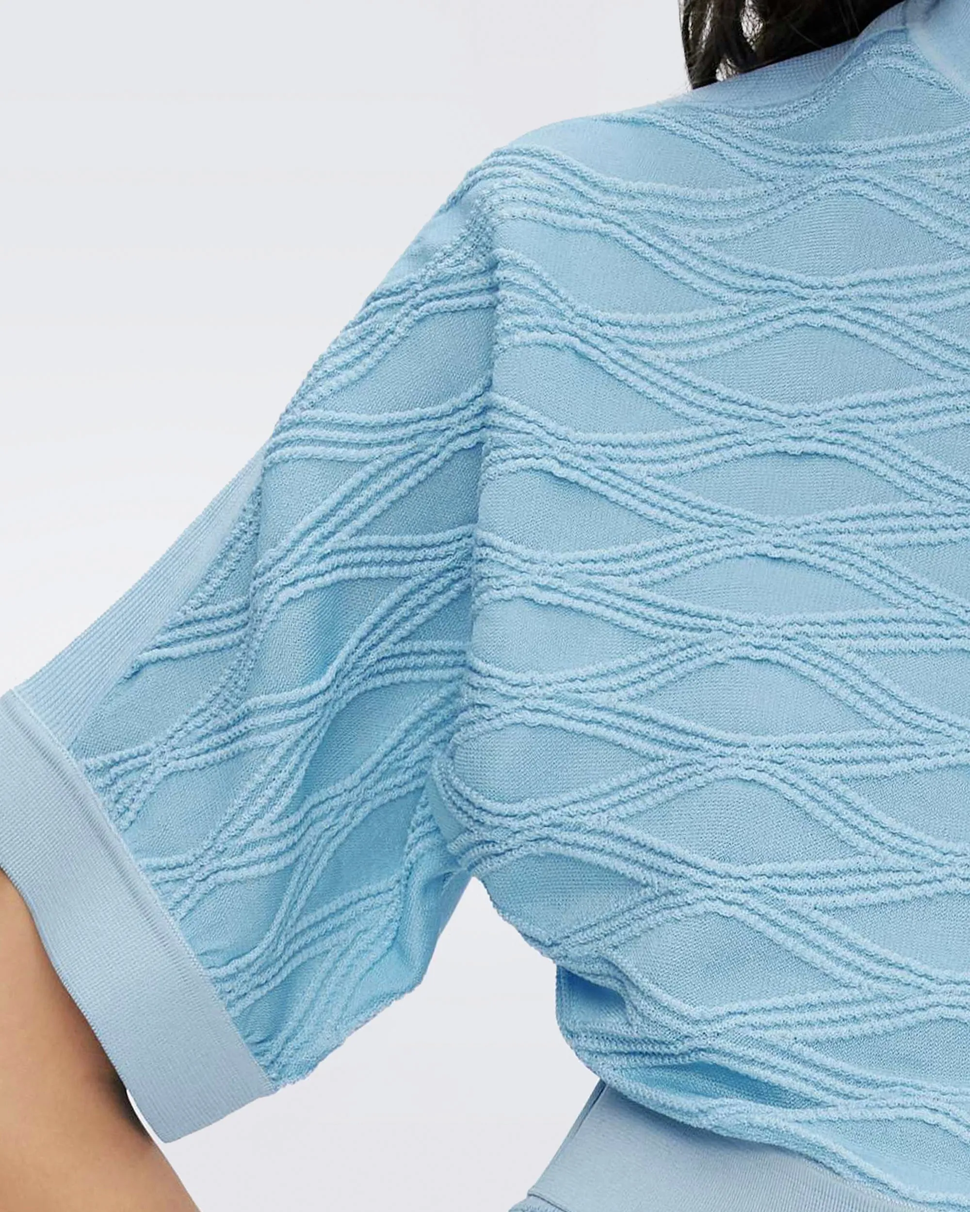 Cairo Knit Jacquard Top sold by Diane Von Furstenberg product image thumbnail 2