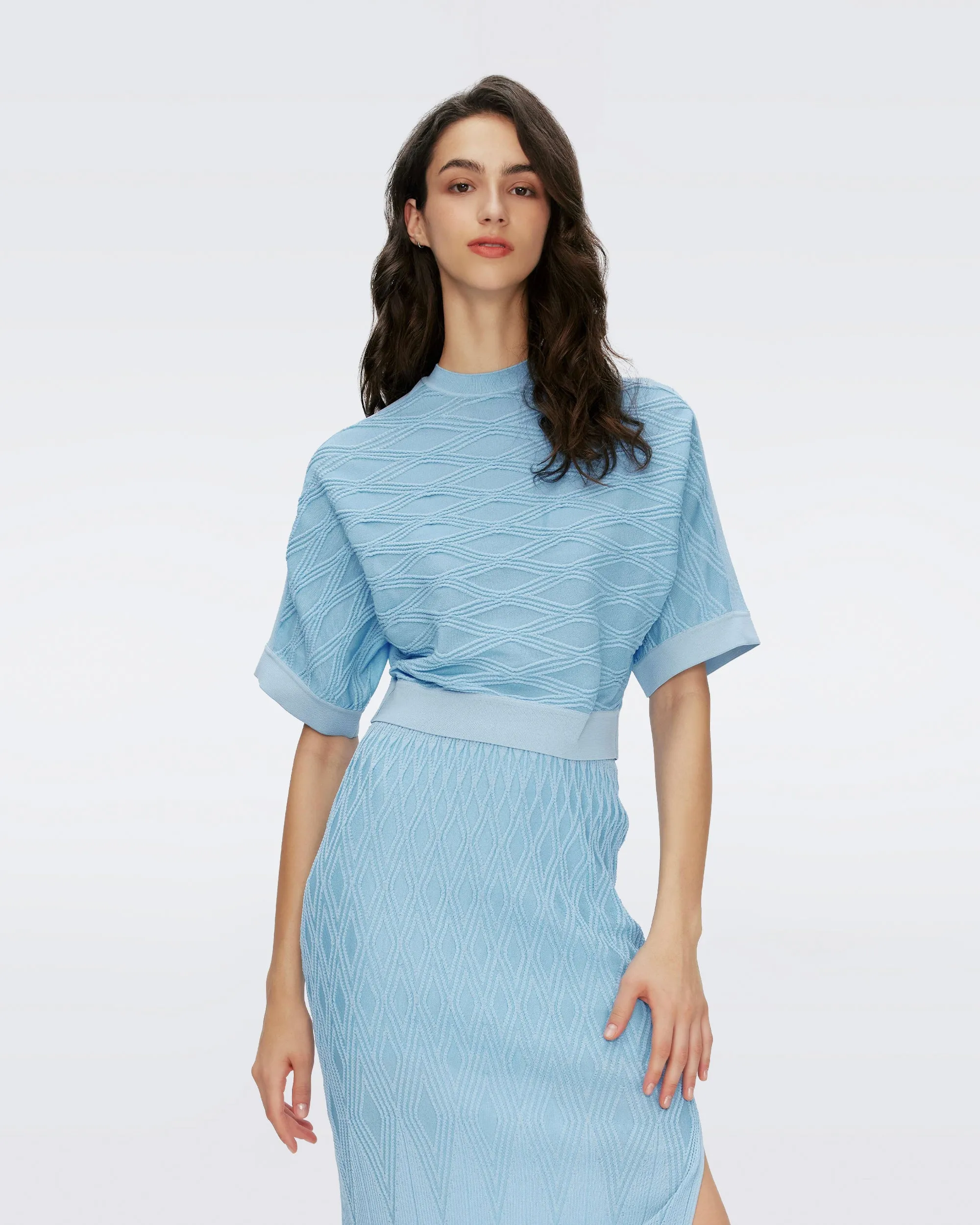 Cairo Knit Jacquard Top sold by Diane Von Furstenberg product image thumbnail 5