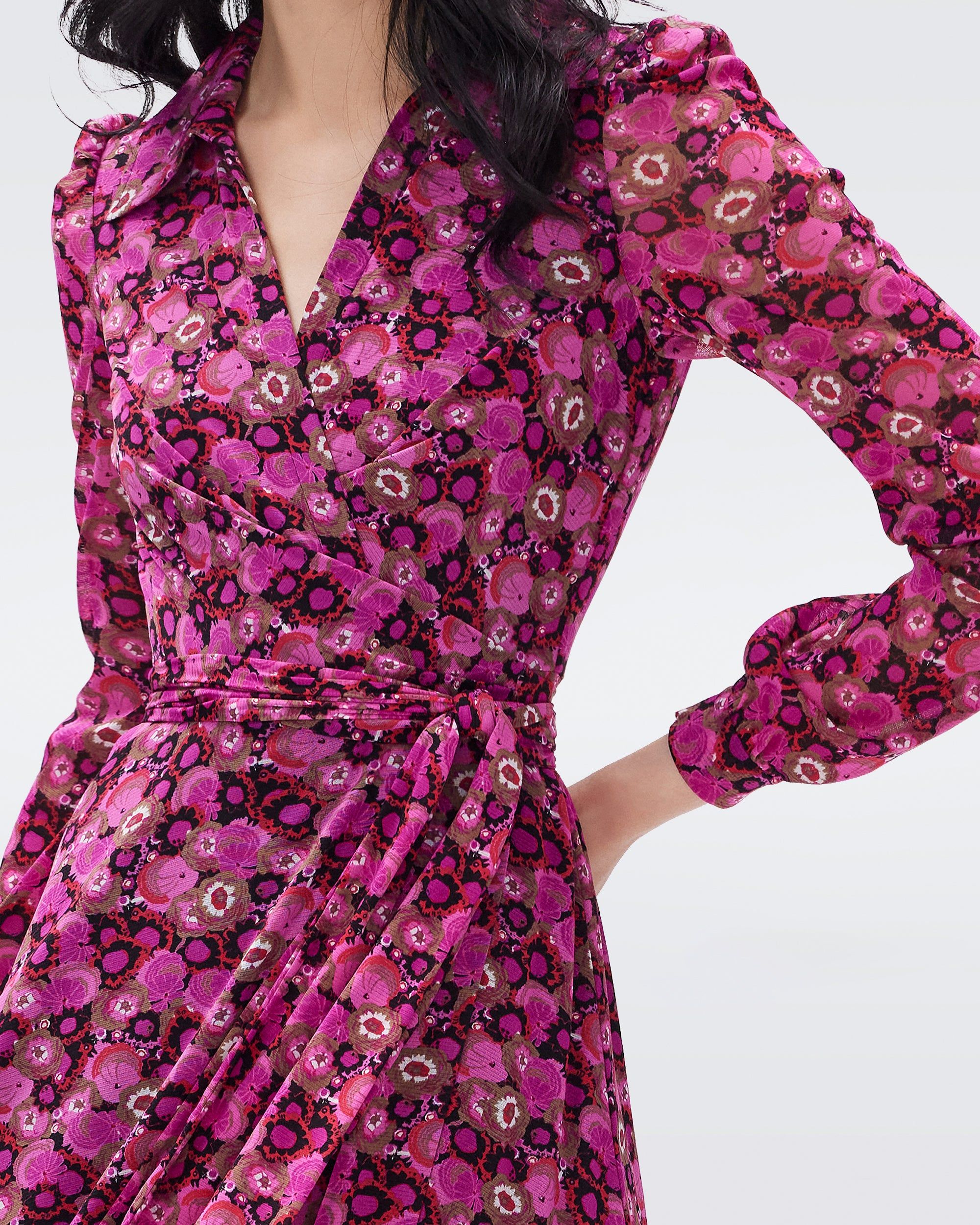 Phoenix Mesh Wrap Dress sold by Diane Von Furstenberg product image thumbnail 4
