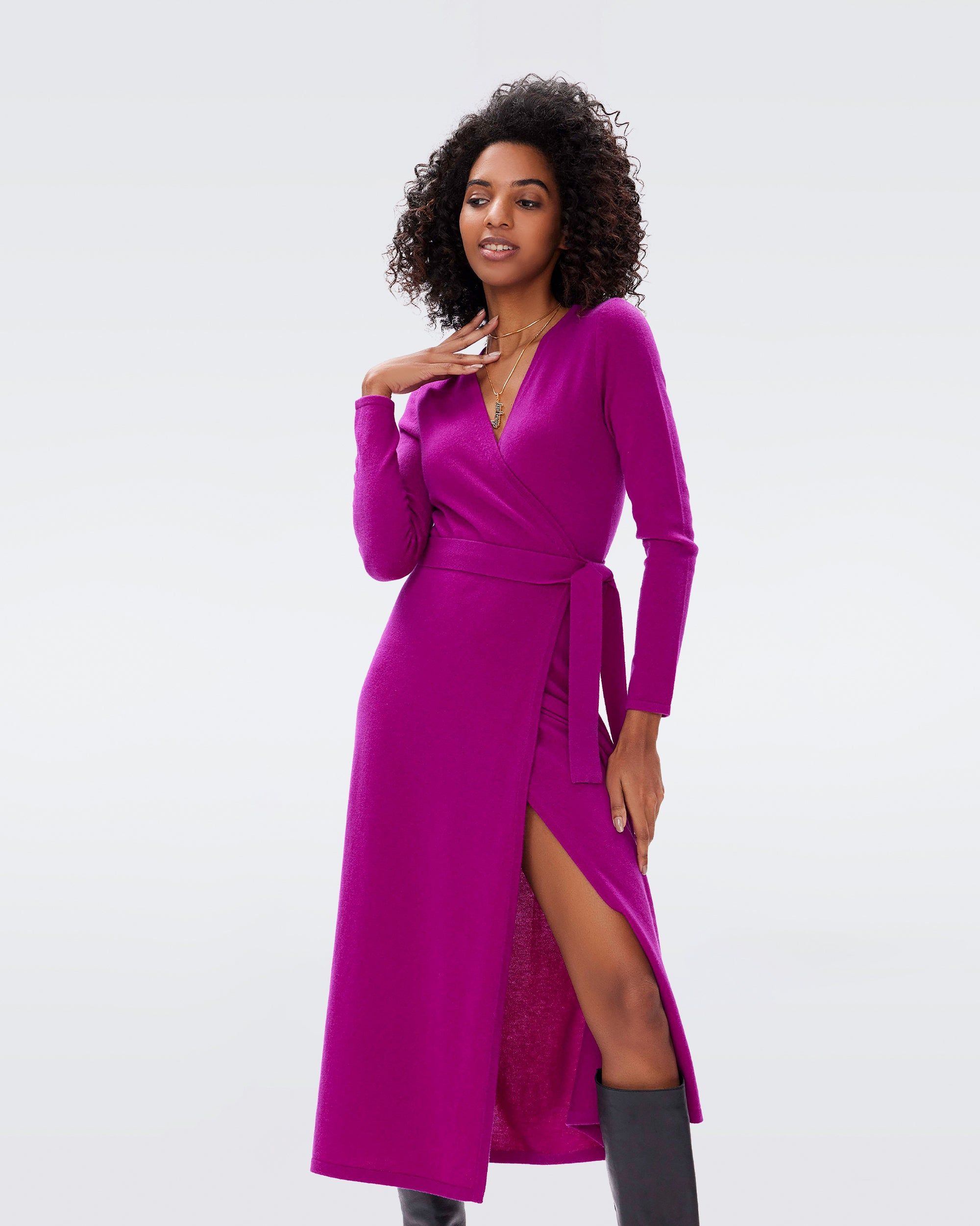 Astrid Wool-Cashmere Wrap Dress sold by Diane Von Furstenberg