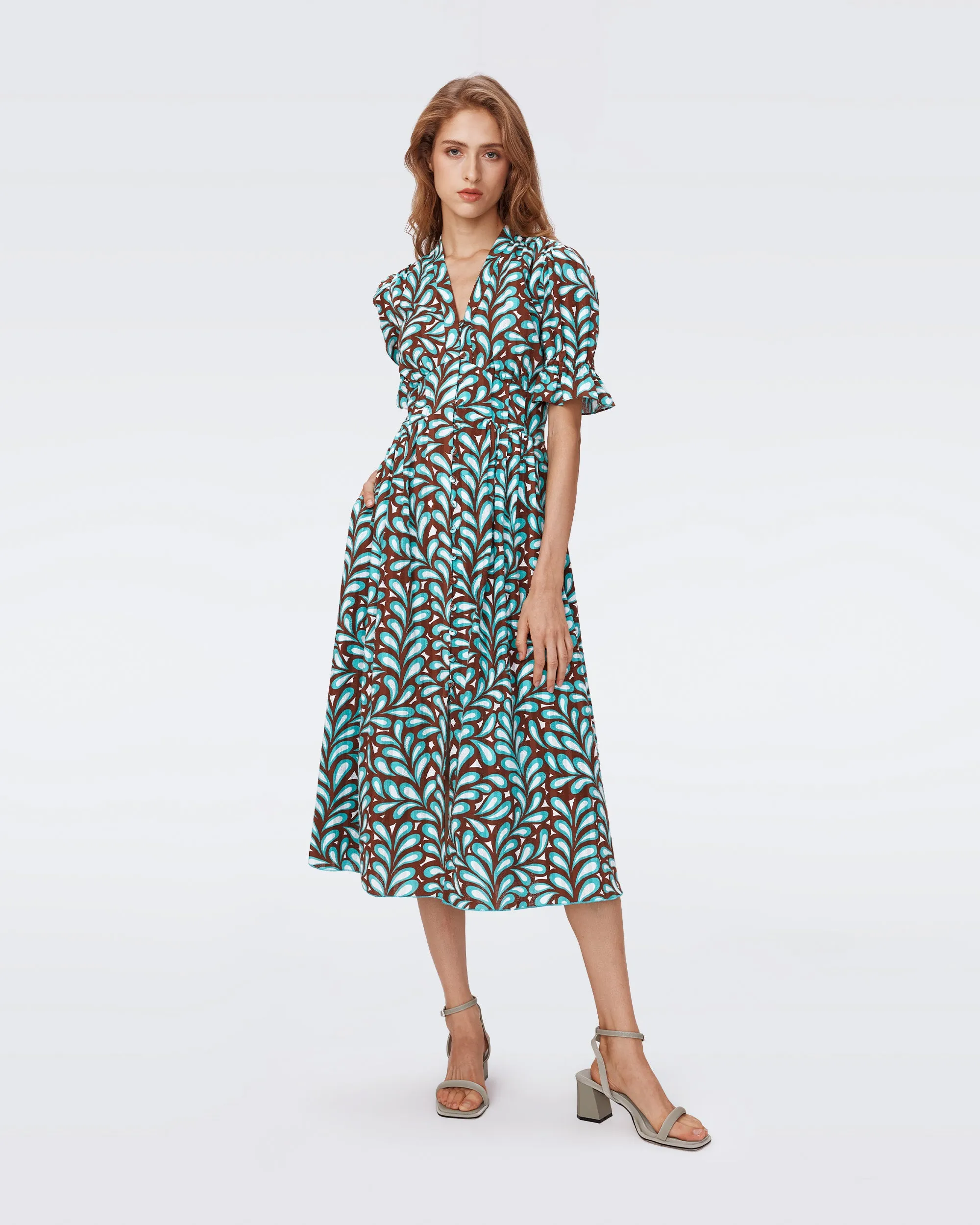 Erica Cotton Midi Dress sold by Diane Von Furstenberg