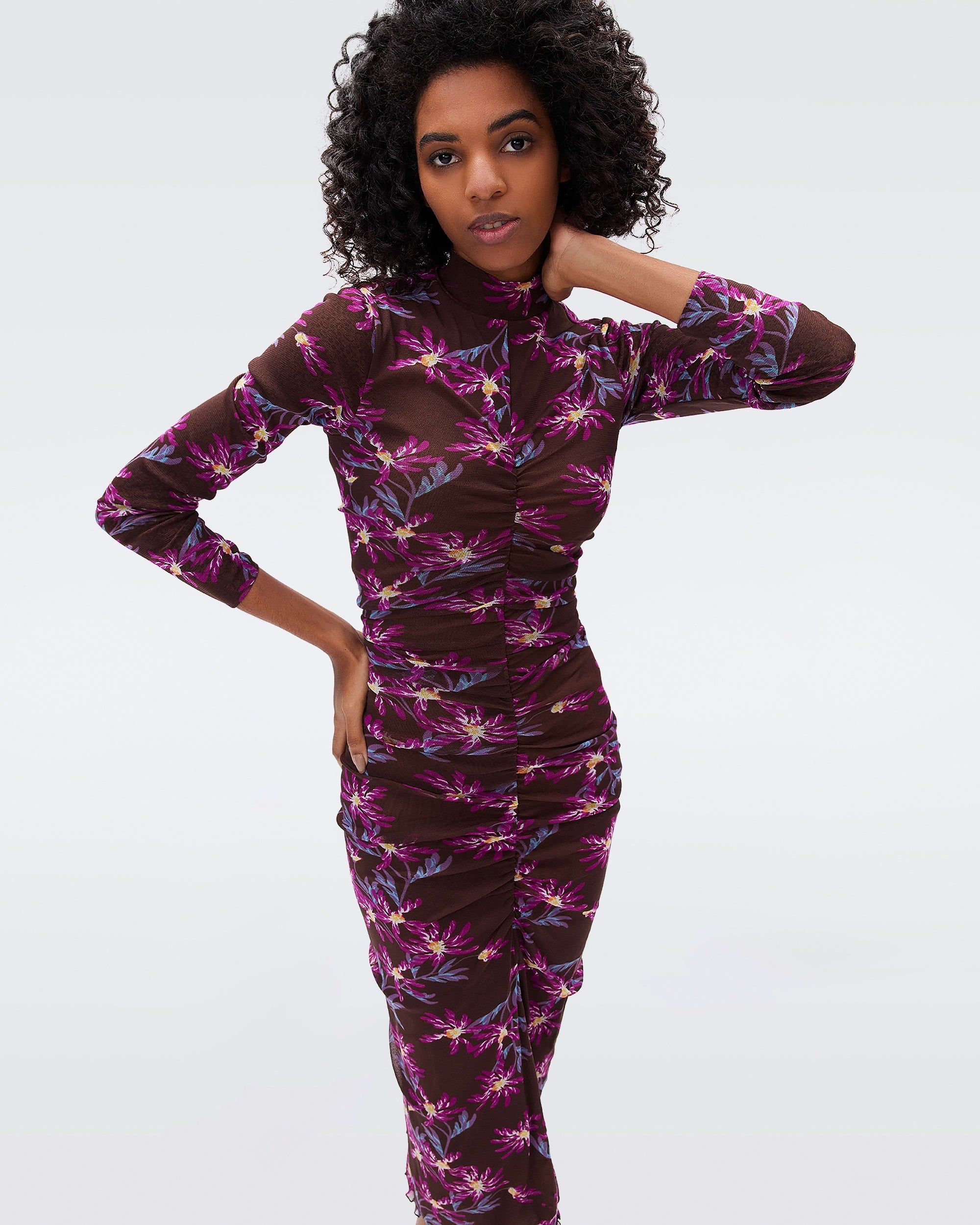 Verina Reversible Mesh Dress sold by Diane Von Furstenberg