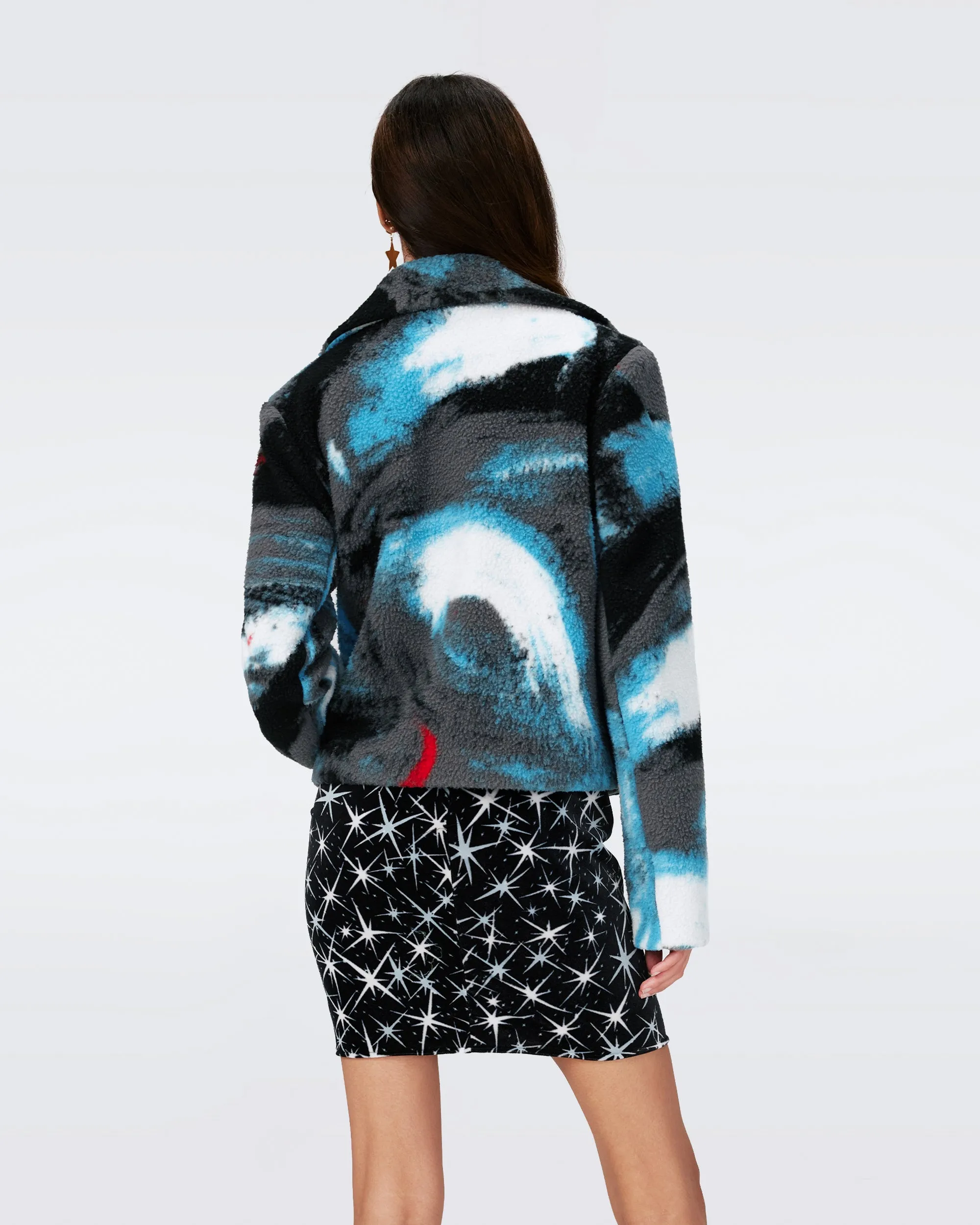 Ruthina Knit Jacquard Coat sold by Diane Von Furstenberg product image thumbnail 3