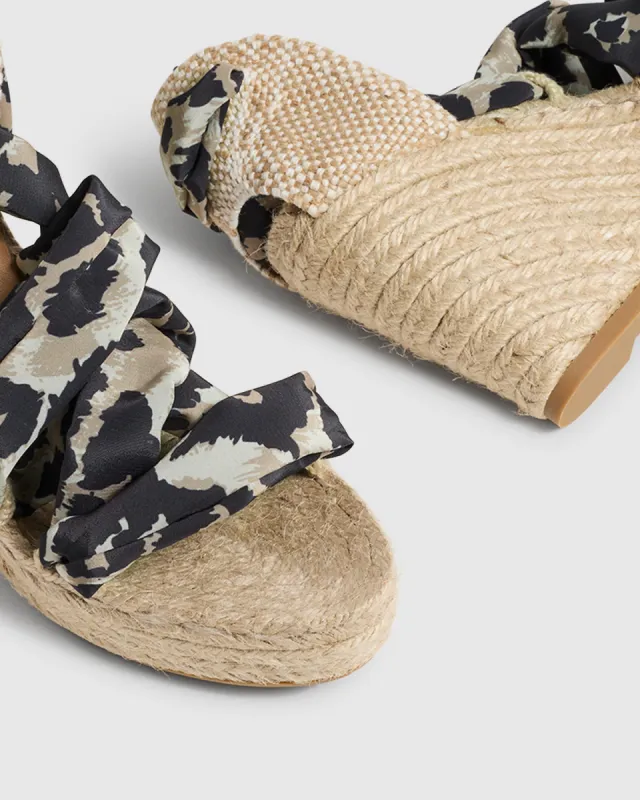 X Castañer Jorgelina Wedge Wrap Espadrille sold by Diane Von Furstenberg