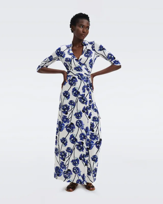 Abigail Silk Jersey Maxi Wrap Dress sold by Diane Von Furstenberg