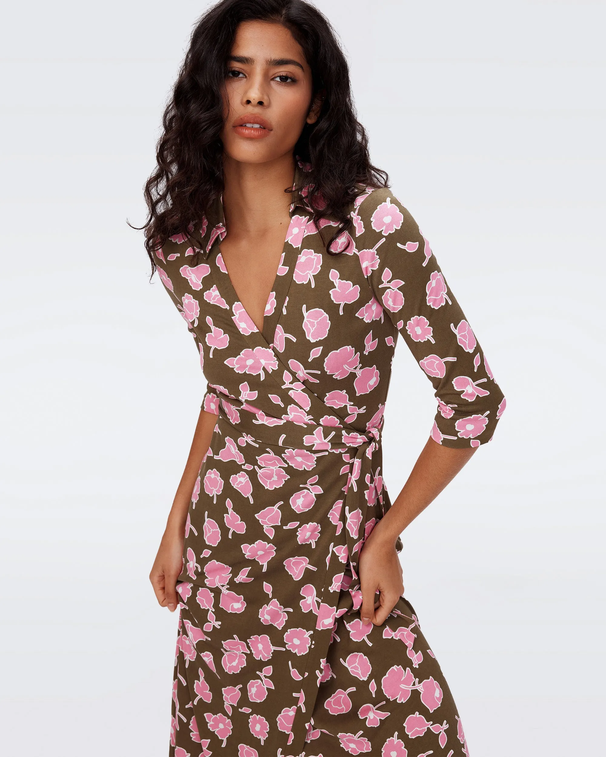 Abigail Silk Jersey Maxi Wrap Dress sold by Diane Von Furstenberg product image thumbnail 5