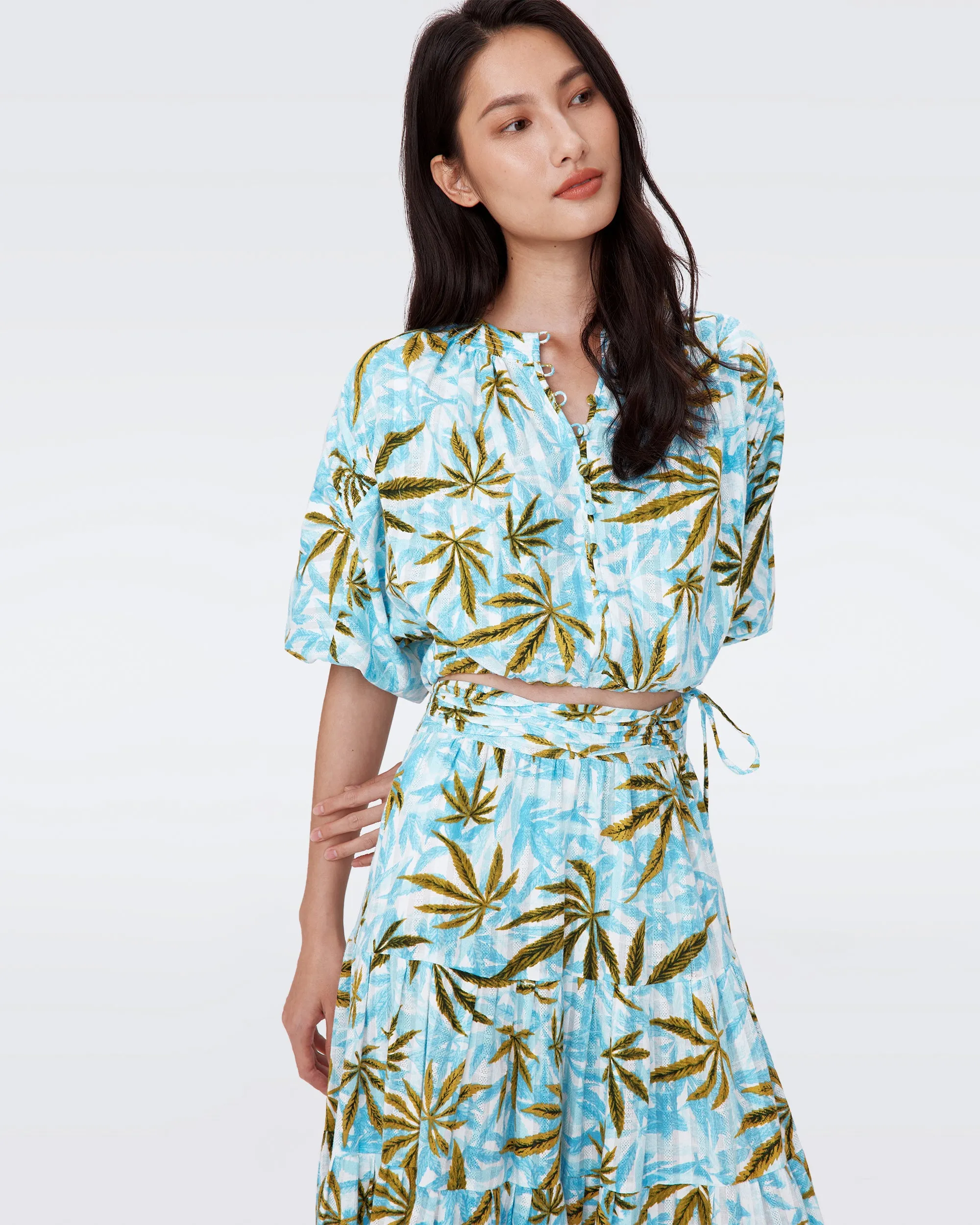 Dario Cotton Dobby Top sold by Diane Von Furstenberg product image thumbnail 5