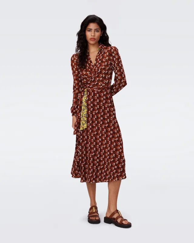 Phoenix Reversible Mesh Wrap Dress sold by Diane Von Furstenberg