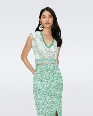 Claud Crochet Top made by Diane Von Furstenberg