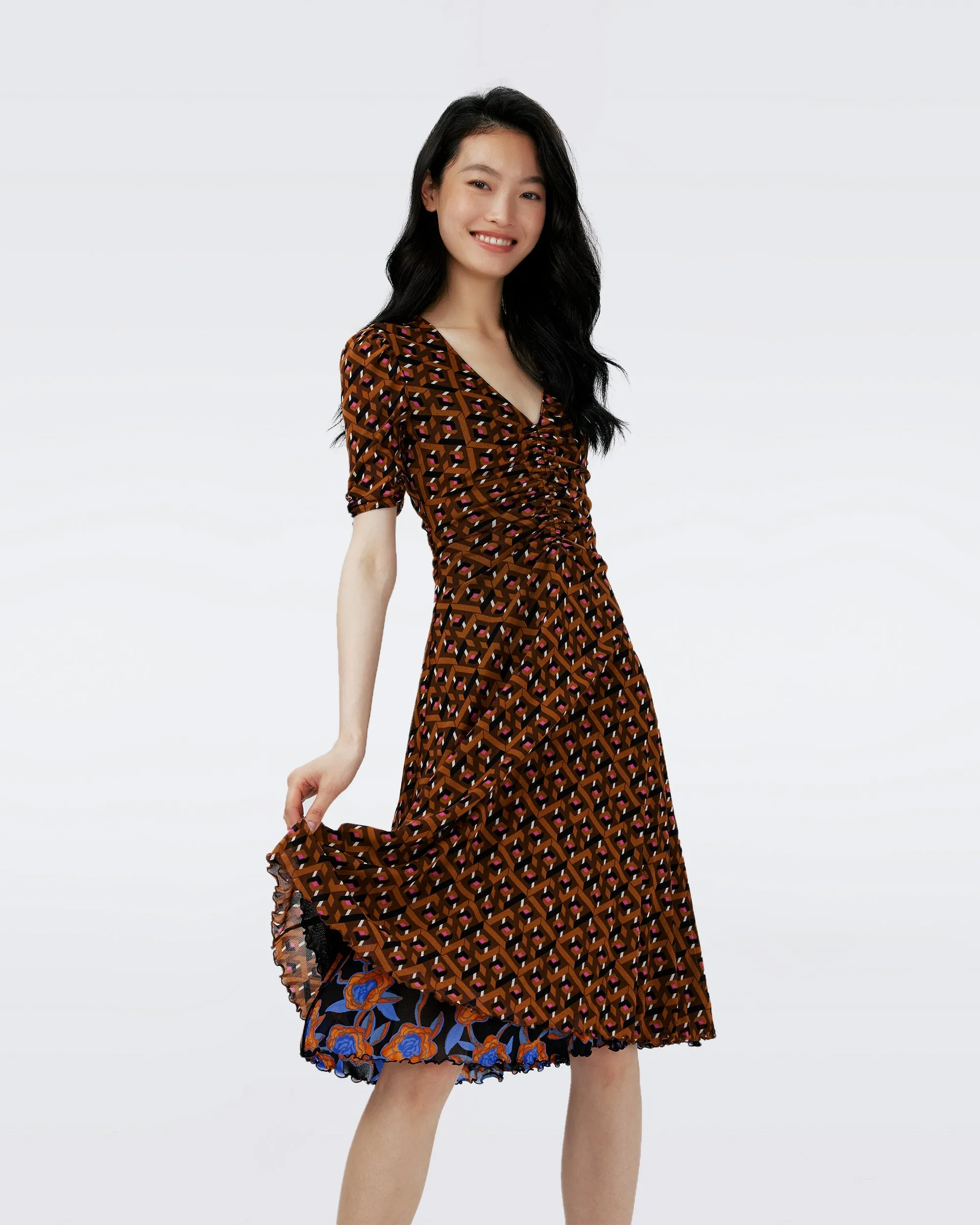 Koren Reversible Mesh Dress sold by Diane Von Furstenberg