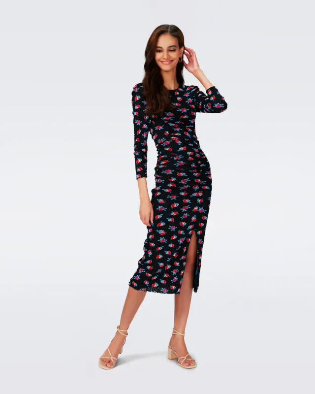 Priyanka Reversible Mesh Dress sold by Diane Von Furstenberg