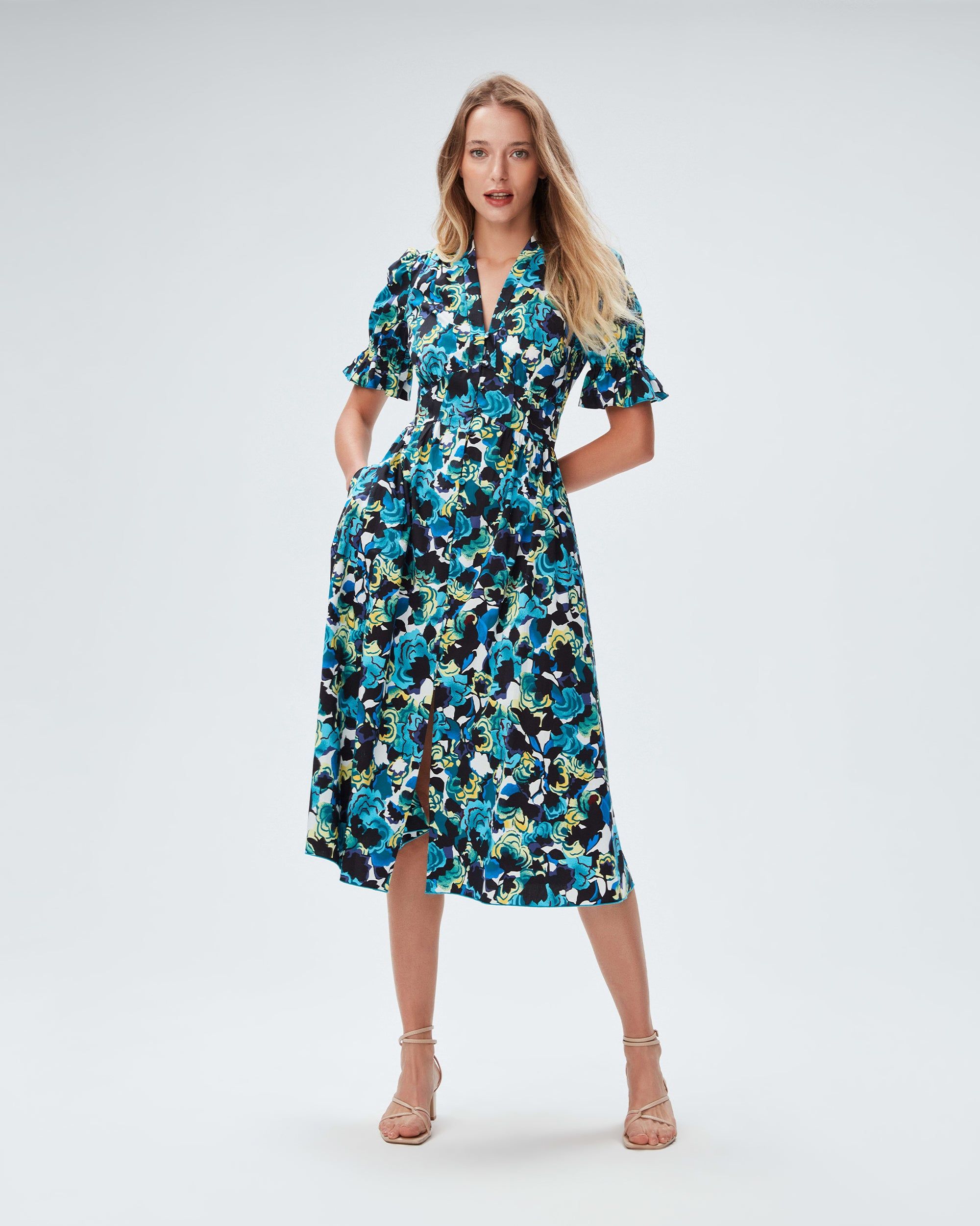 Erica Cotton Midi Dress sold by Diane Von Furstenberg