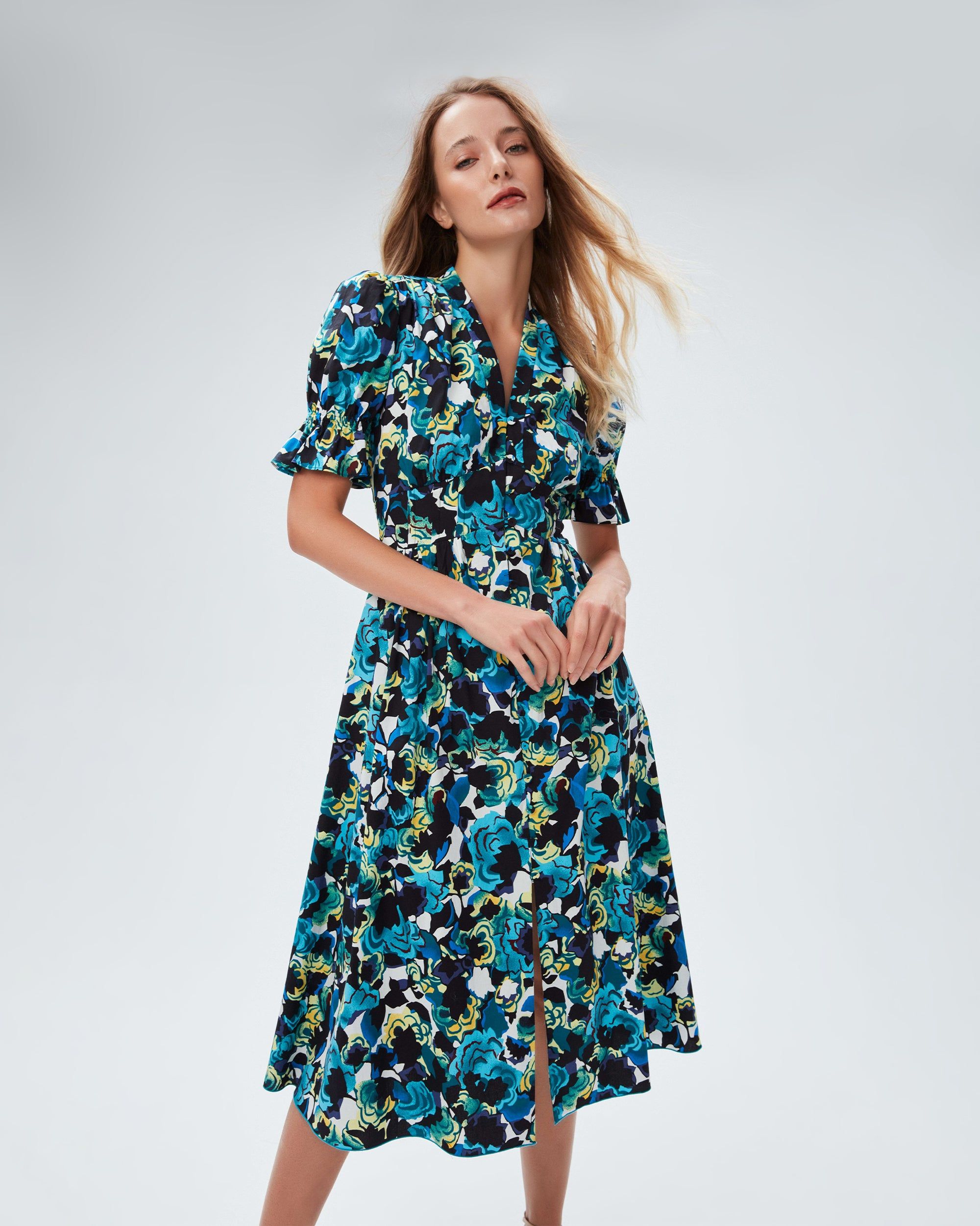 Erica Cotton Midi Dress sold by Diane Von Furstenberg product image thumbnail 5