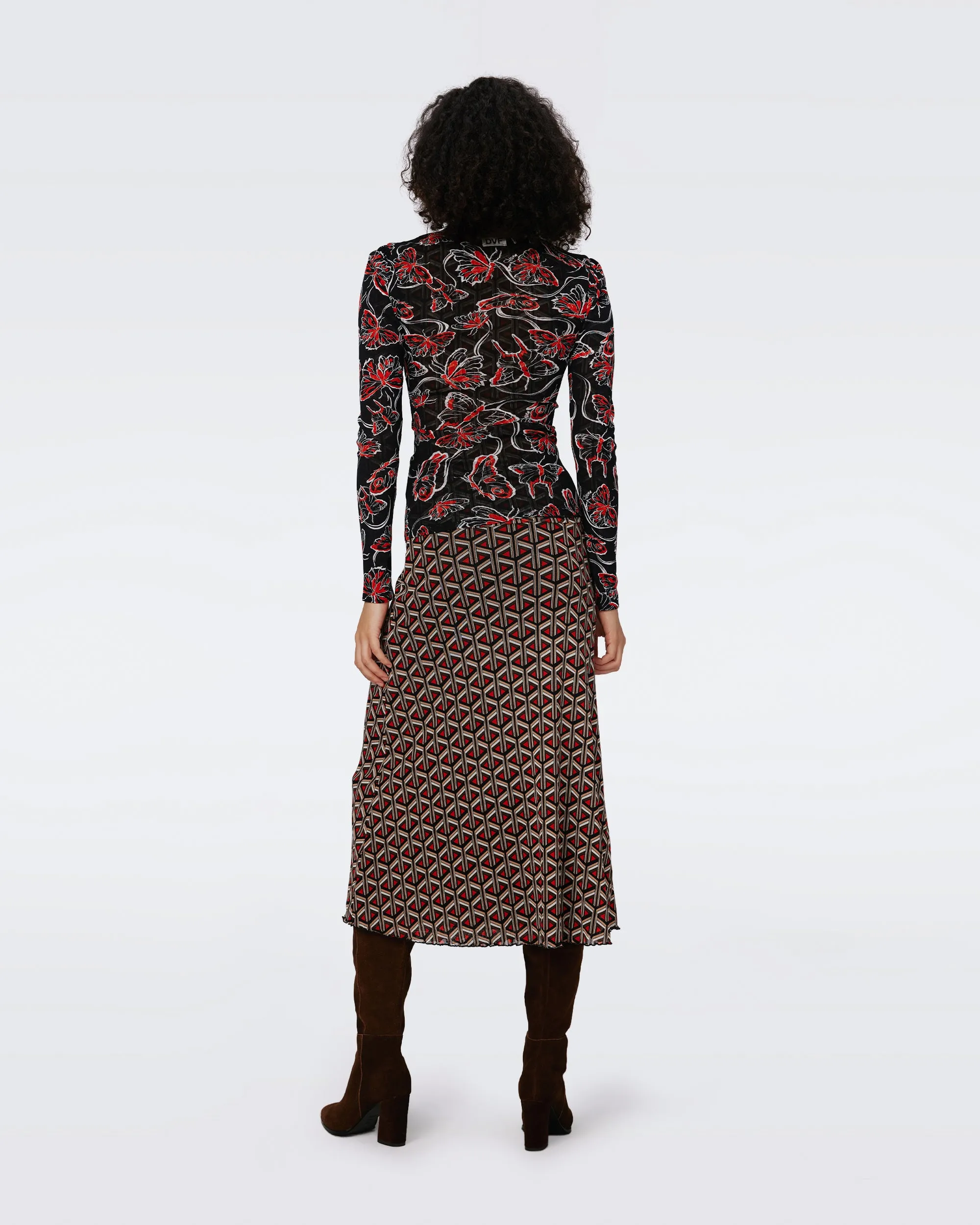 Darlene Reversible Mesh Skirt sold by Diane Von Furstenberg product image thumbnail 3