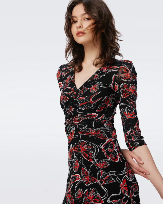 Ivan Reversible Mesh Dress sold by Diane Von Furstenberg