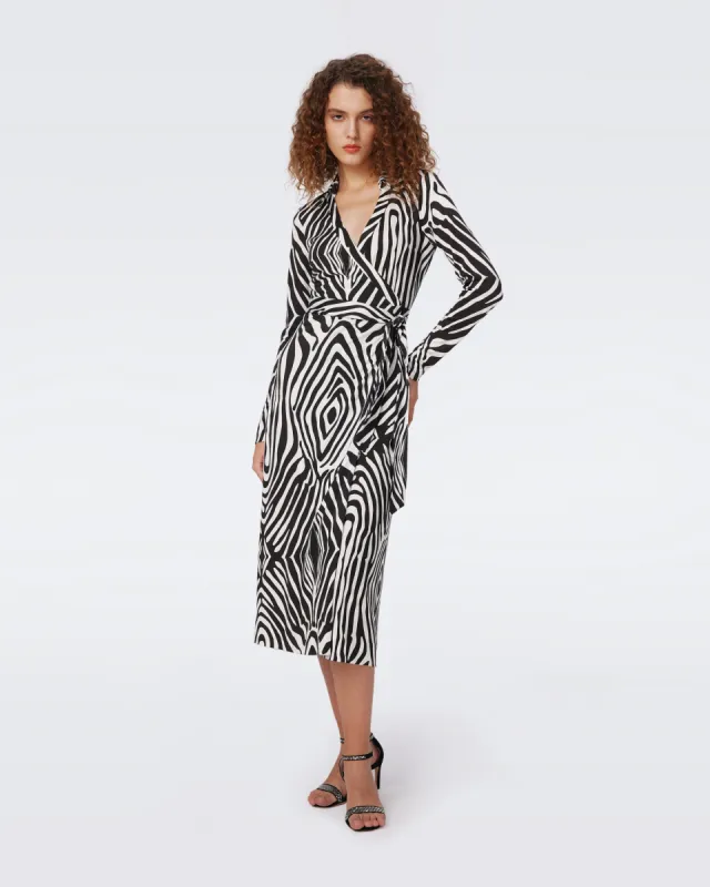 Abigail Silk Jersey Long Sleeve Midi Wrap Dress sold by Diane Von Furstenberg