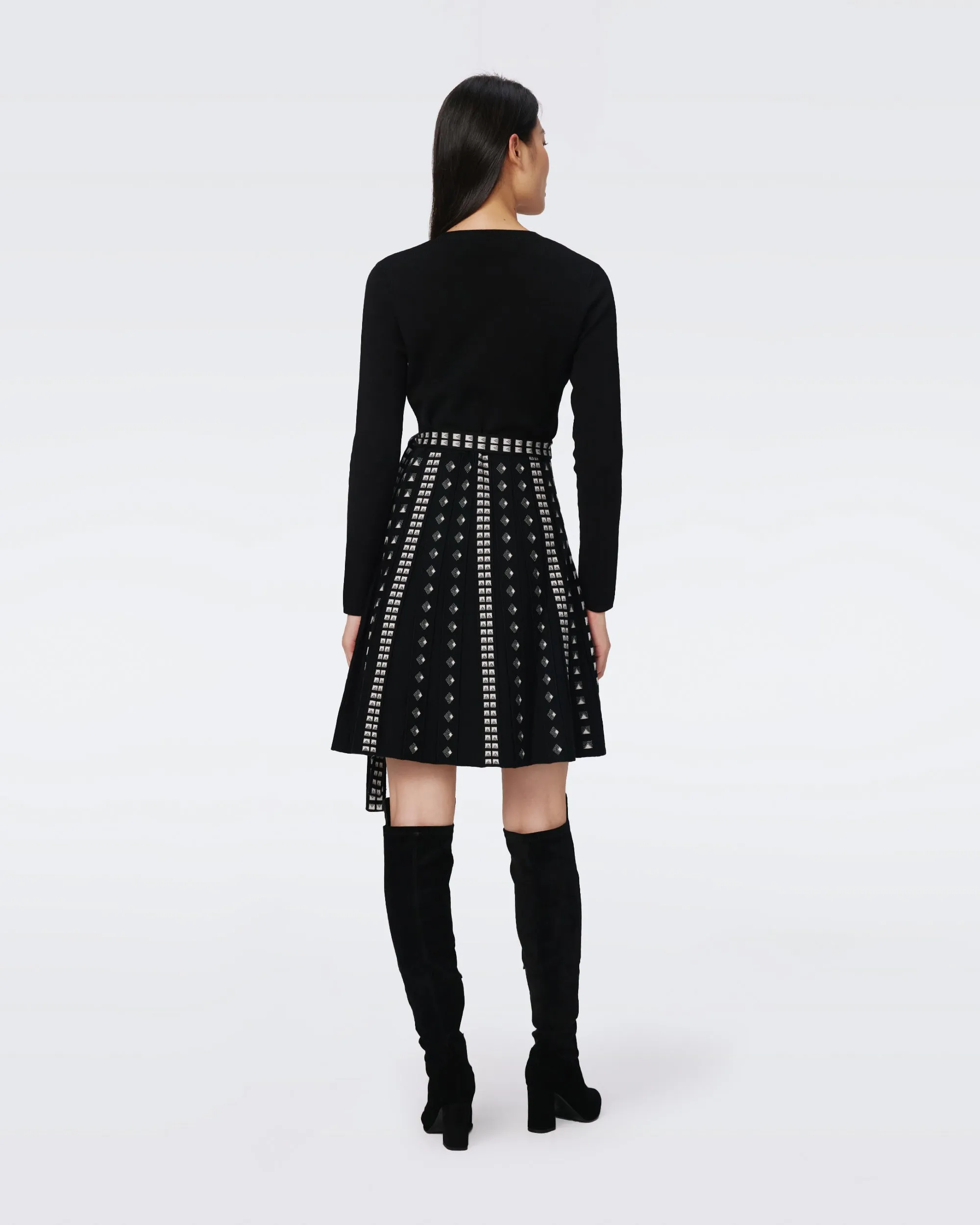 Chelsea Knit Jacquard Dress sold by Diane Von Furstenberg product image thumbnail 3