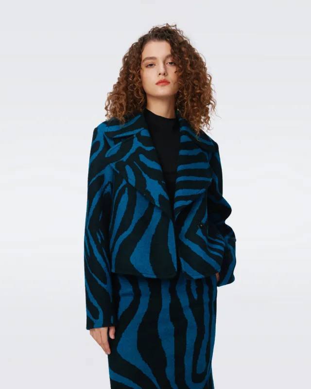 Yilia Jacquard Coat sold by Diane Von Furstenberg