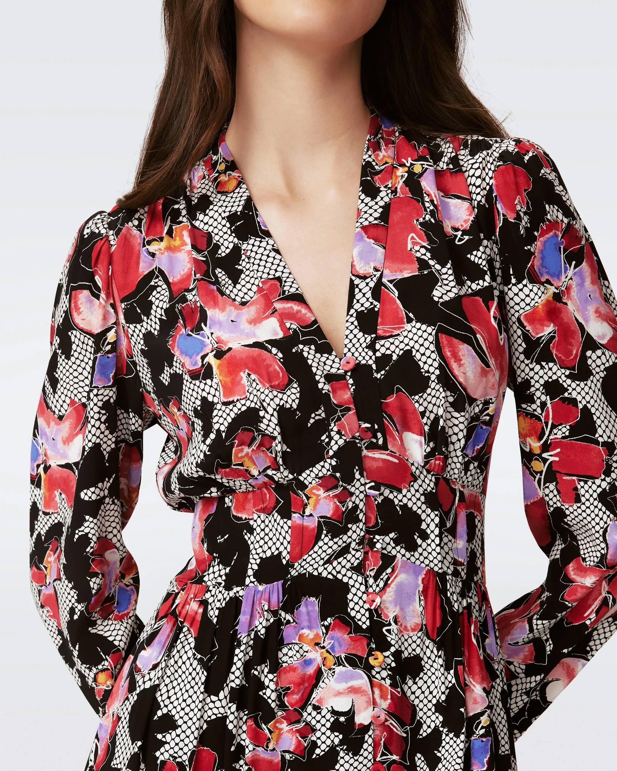 Erica Long Sleeve Midi Dress sold by Diane Von Furstenberg product image thumbnail 2