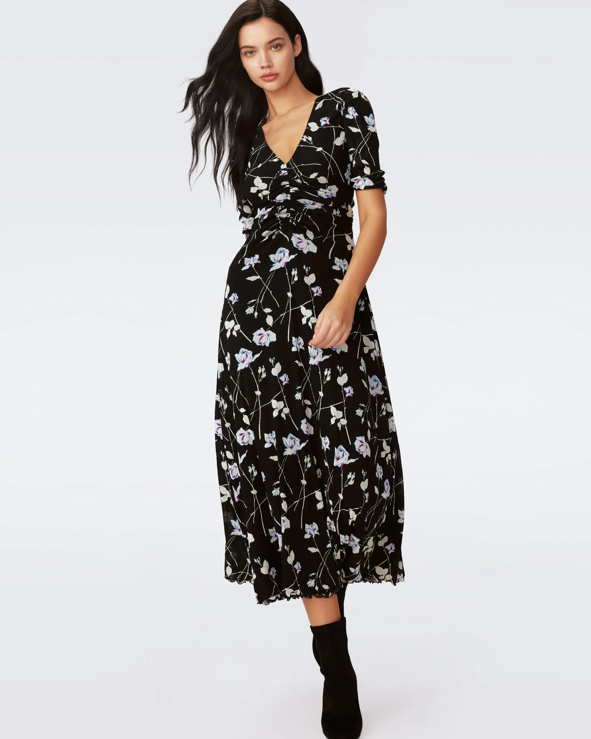 Koren Reversible Midi Mesh Dress sold by Diane Von Furstenberg product image thumbnail 5