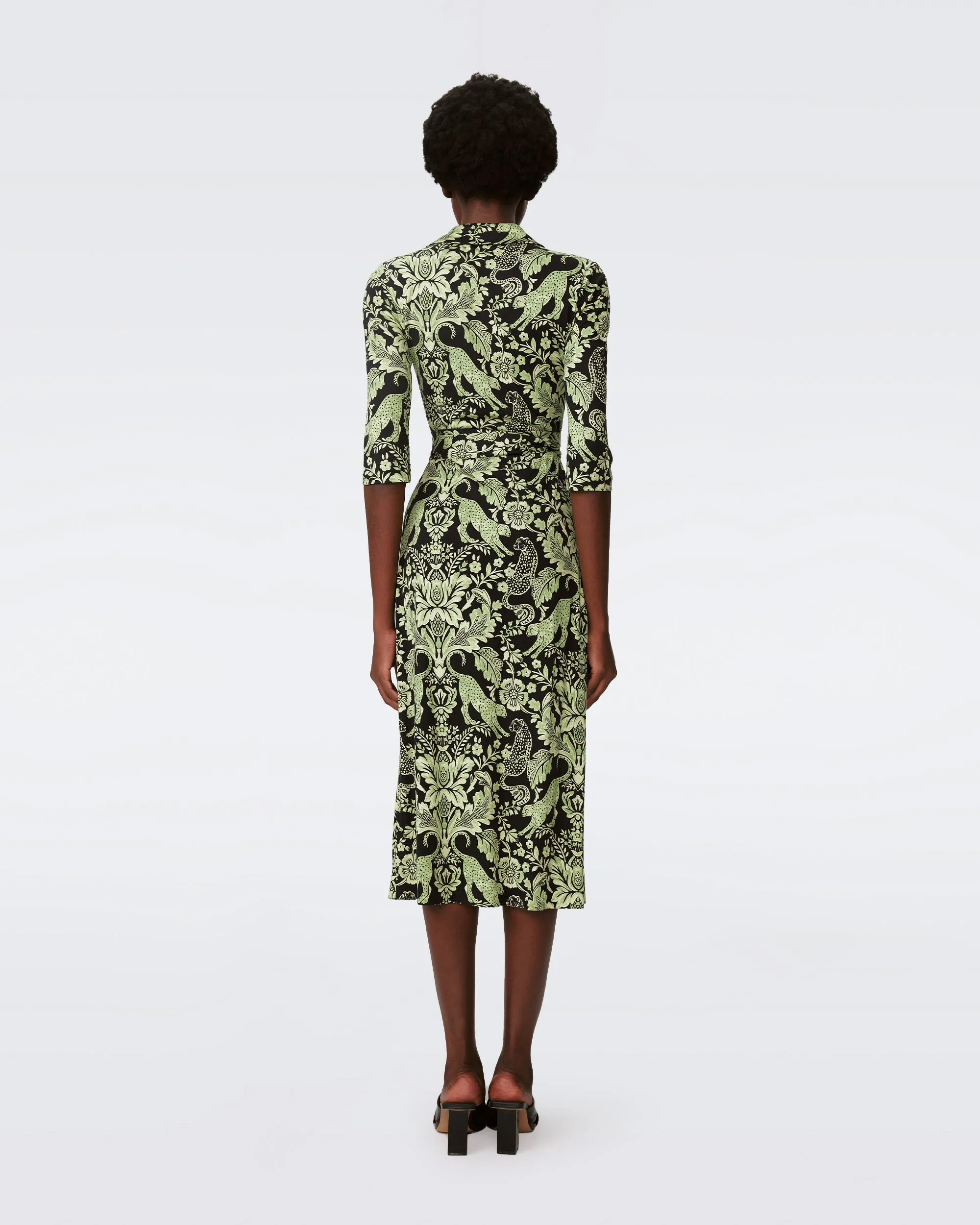Abigail Silk Jersey Midi Wrap Dress sold by Diane Von Furstenberg product image thumbnail 3