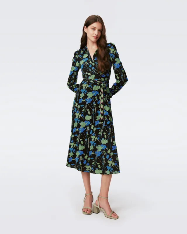 Phoenix Reversible Mesh Wrap Dress sold by Diane Von Furstenberg