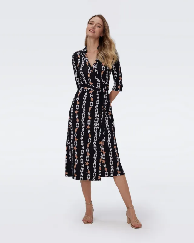 Abigail Silk Jersey Midi Wrap Dress sold by Diane Von Furstenberg