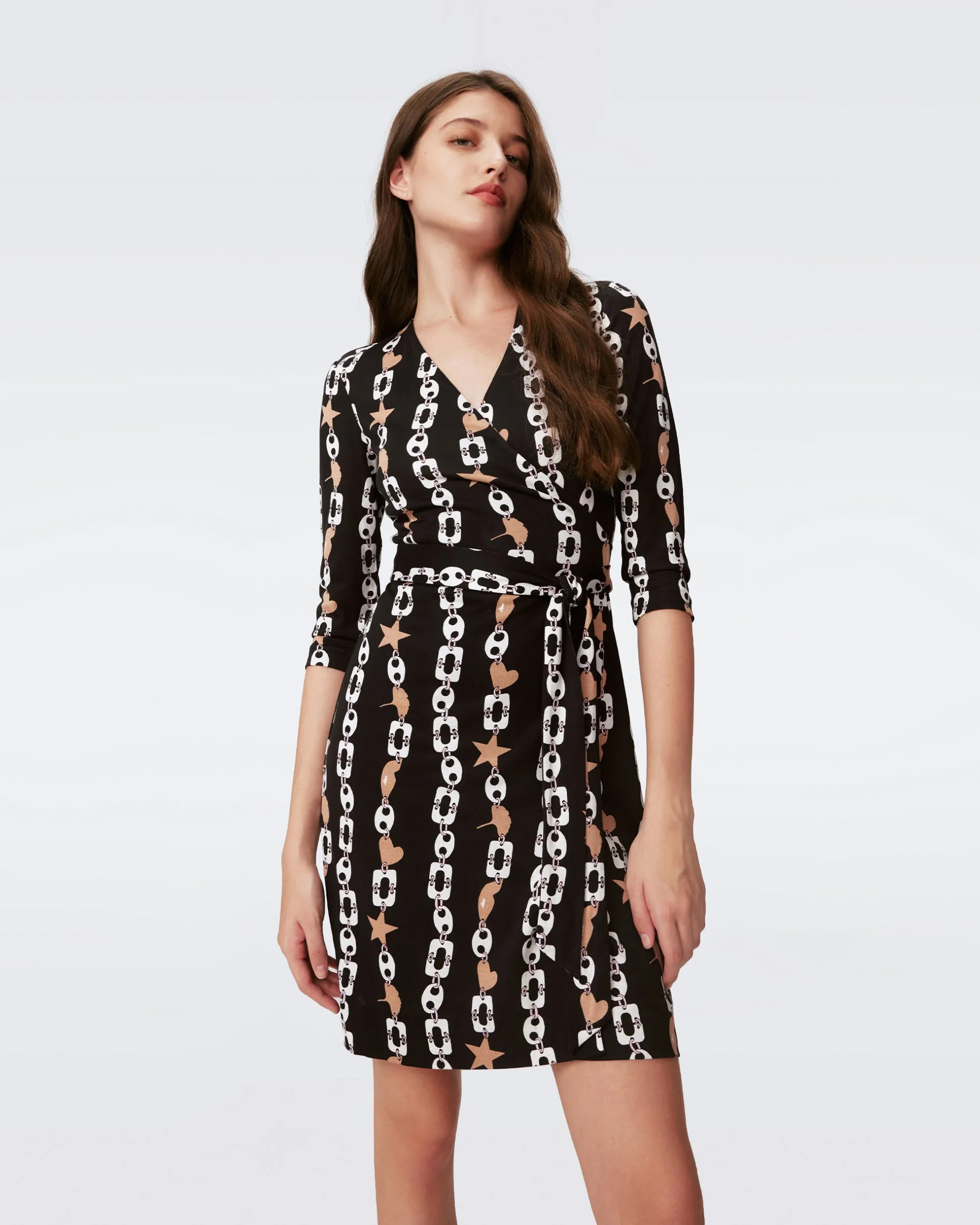 Julian Silk Jersey Wrap Dress sold by Diane Von Furstenberg product image thumbnail 5