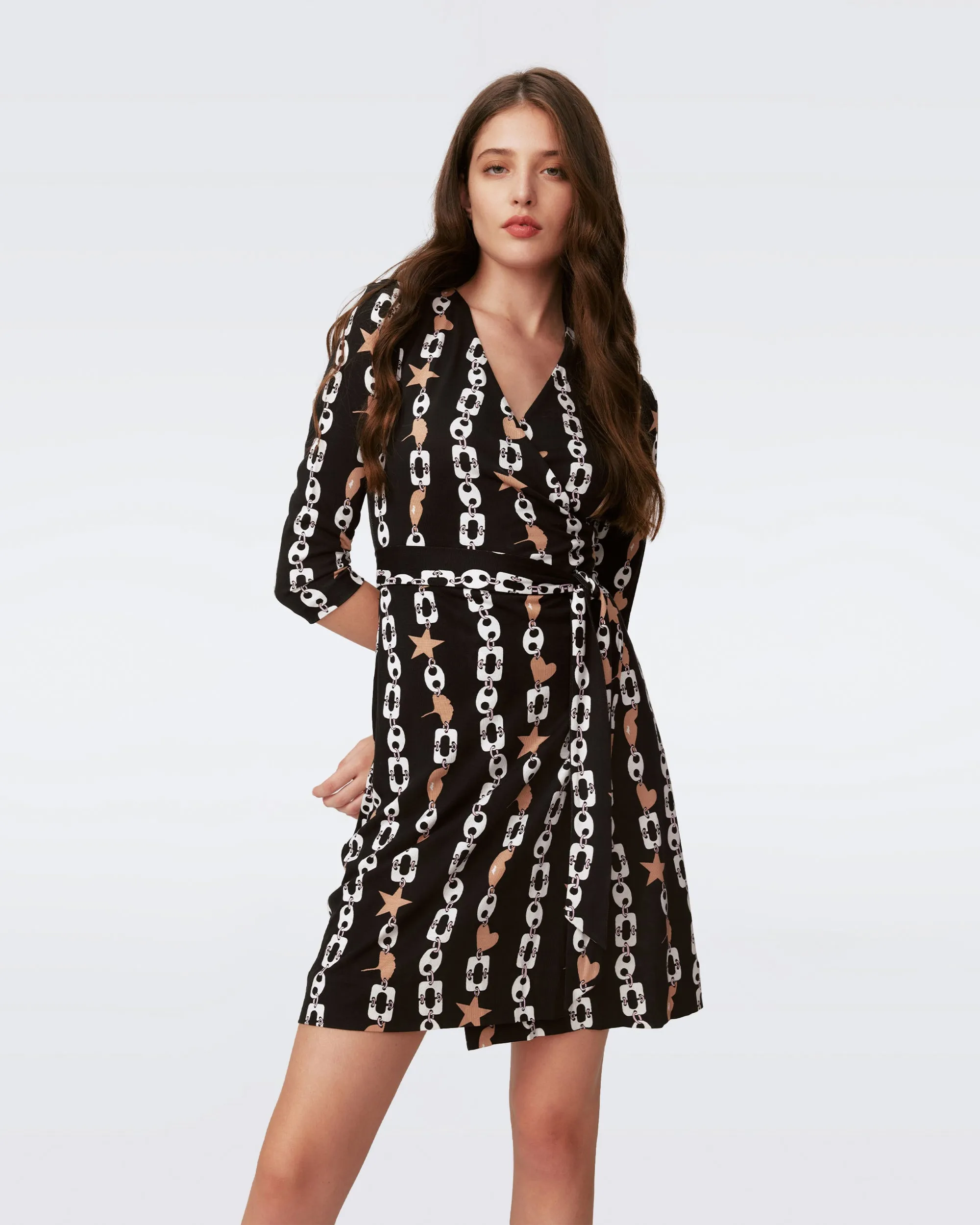 Julian Silk Jersey Wrap Dress sold by Diane Von Furstenberg