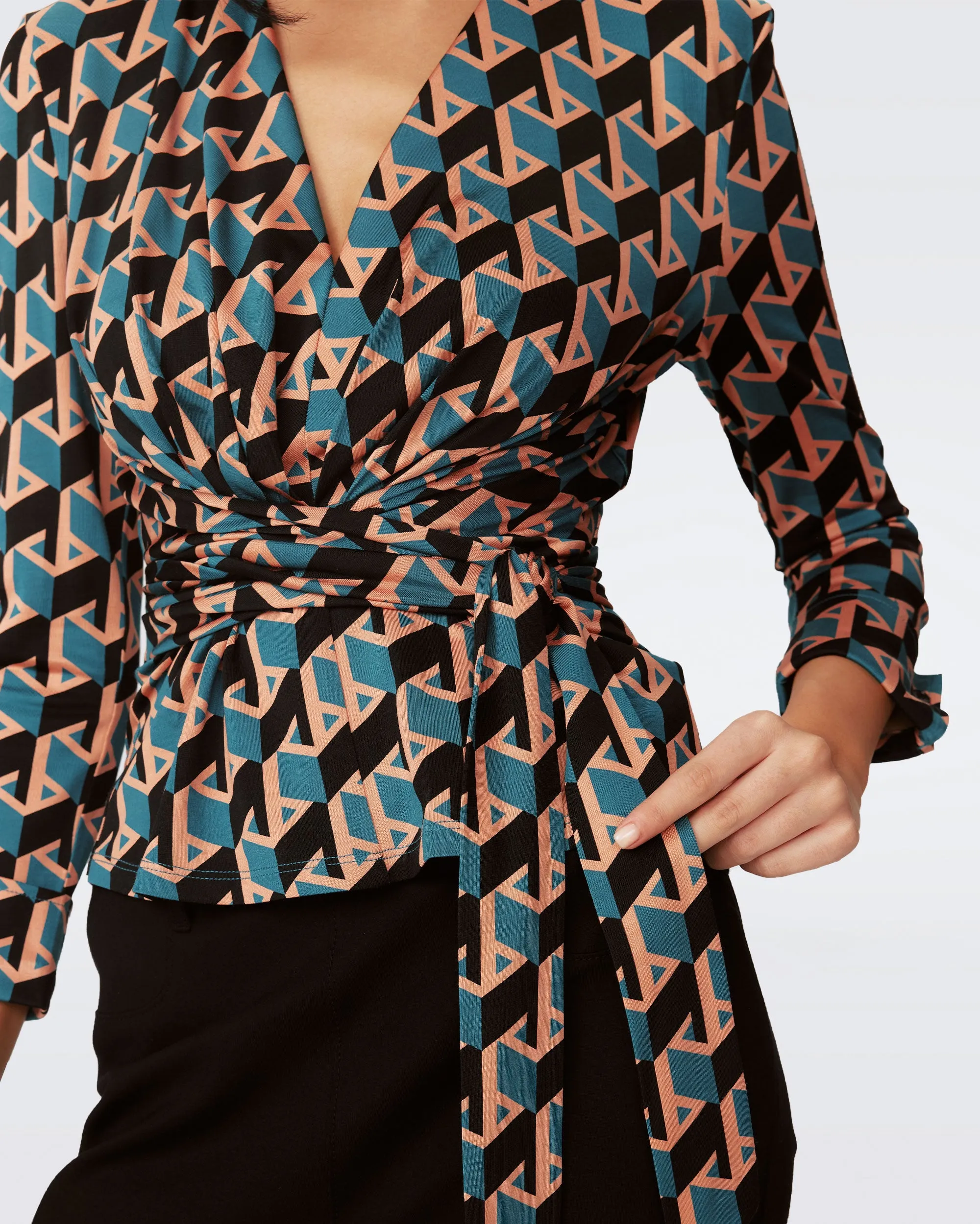 Rachael Long Sleeve Top sold by Diane Von Furstenberg product image thumbnail 4