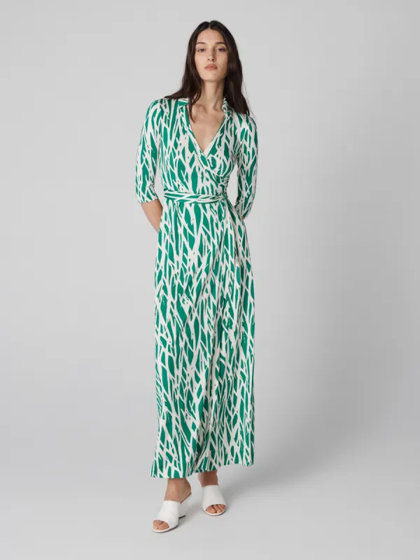 Abigail Silk Jersey Maxi Wrap Dress sold by Diane Von Furstenberg