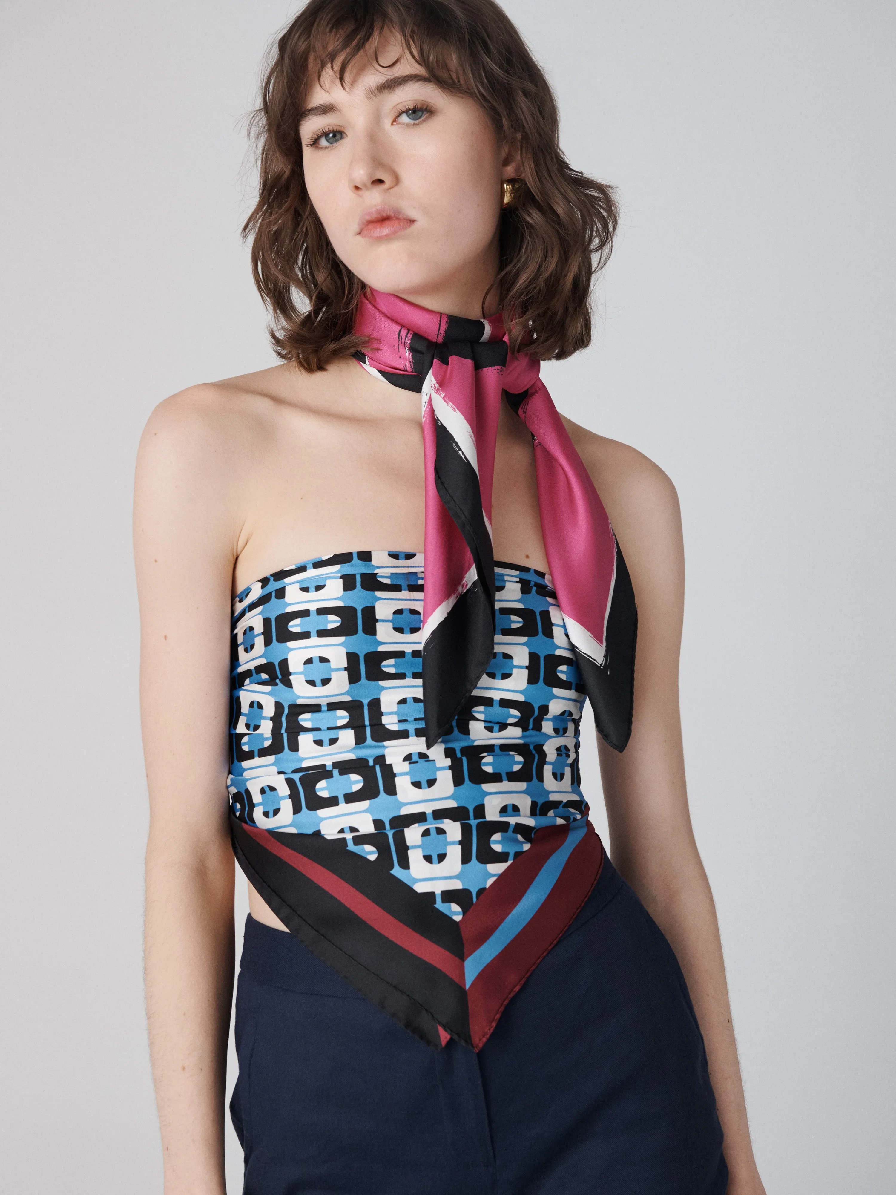 Flag Silk Scarf sold by Diane Von Furstenberg product image thumbnail 3