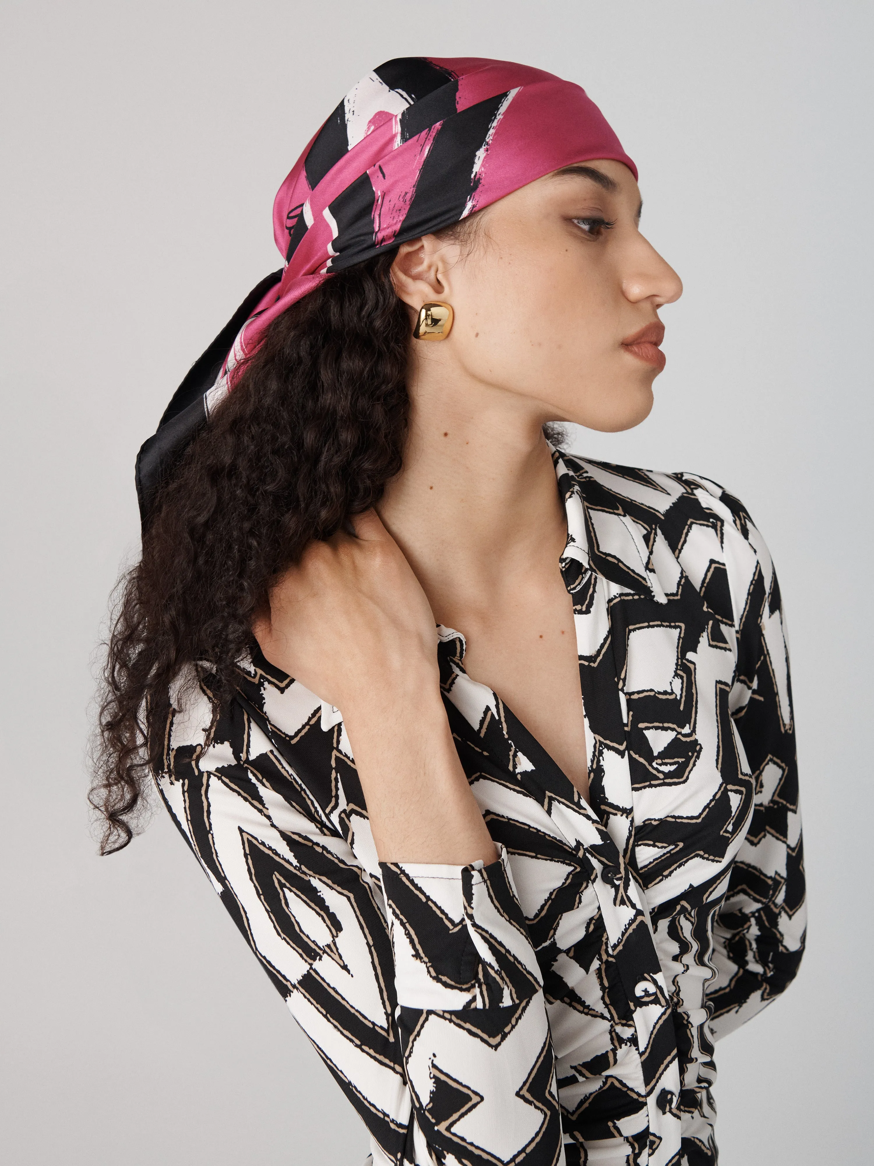 Flag Silk Scarf sold by Diane Von Furstenberg